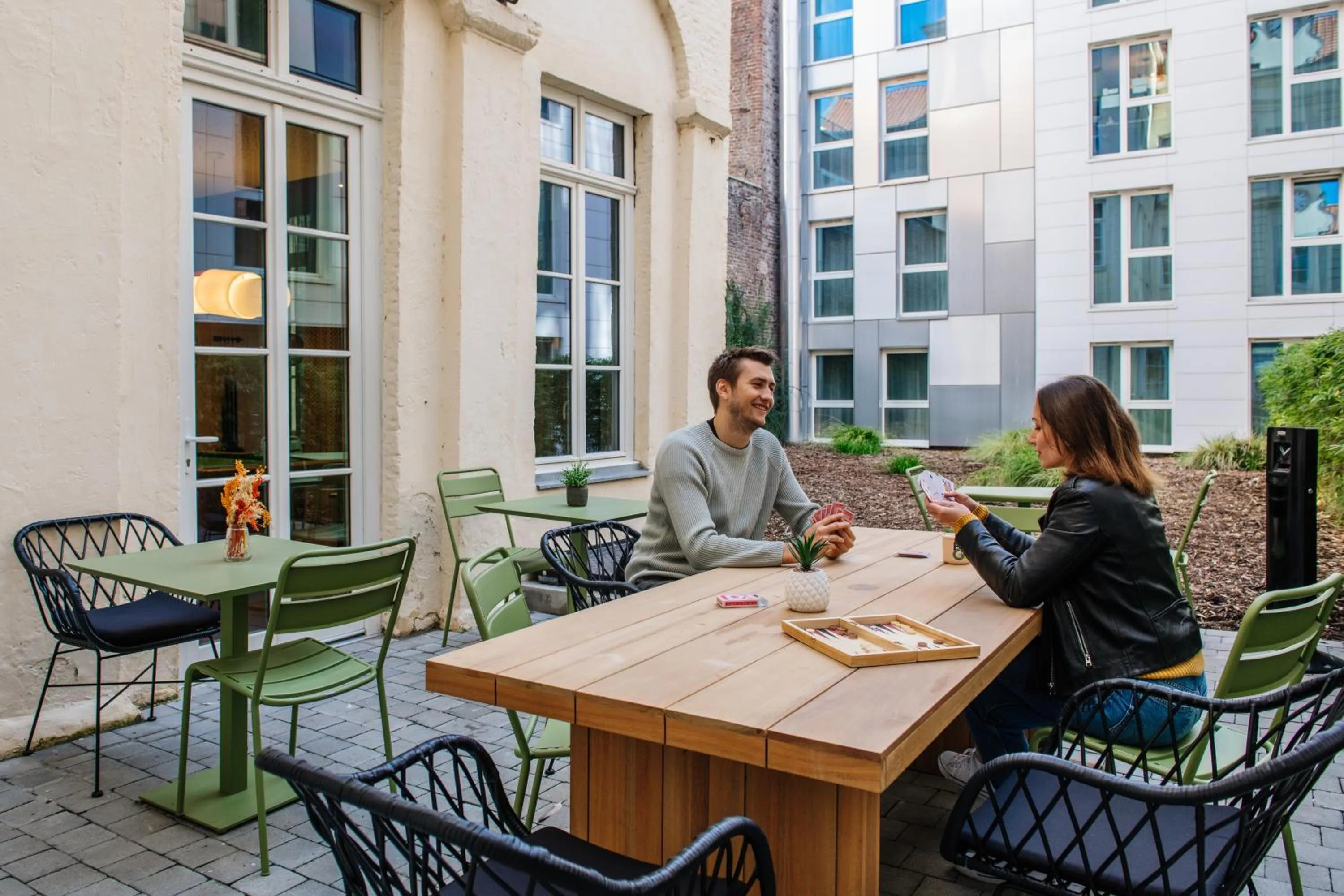 Patio in Aparthotel Adagio Lille Centre Grand Place