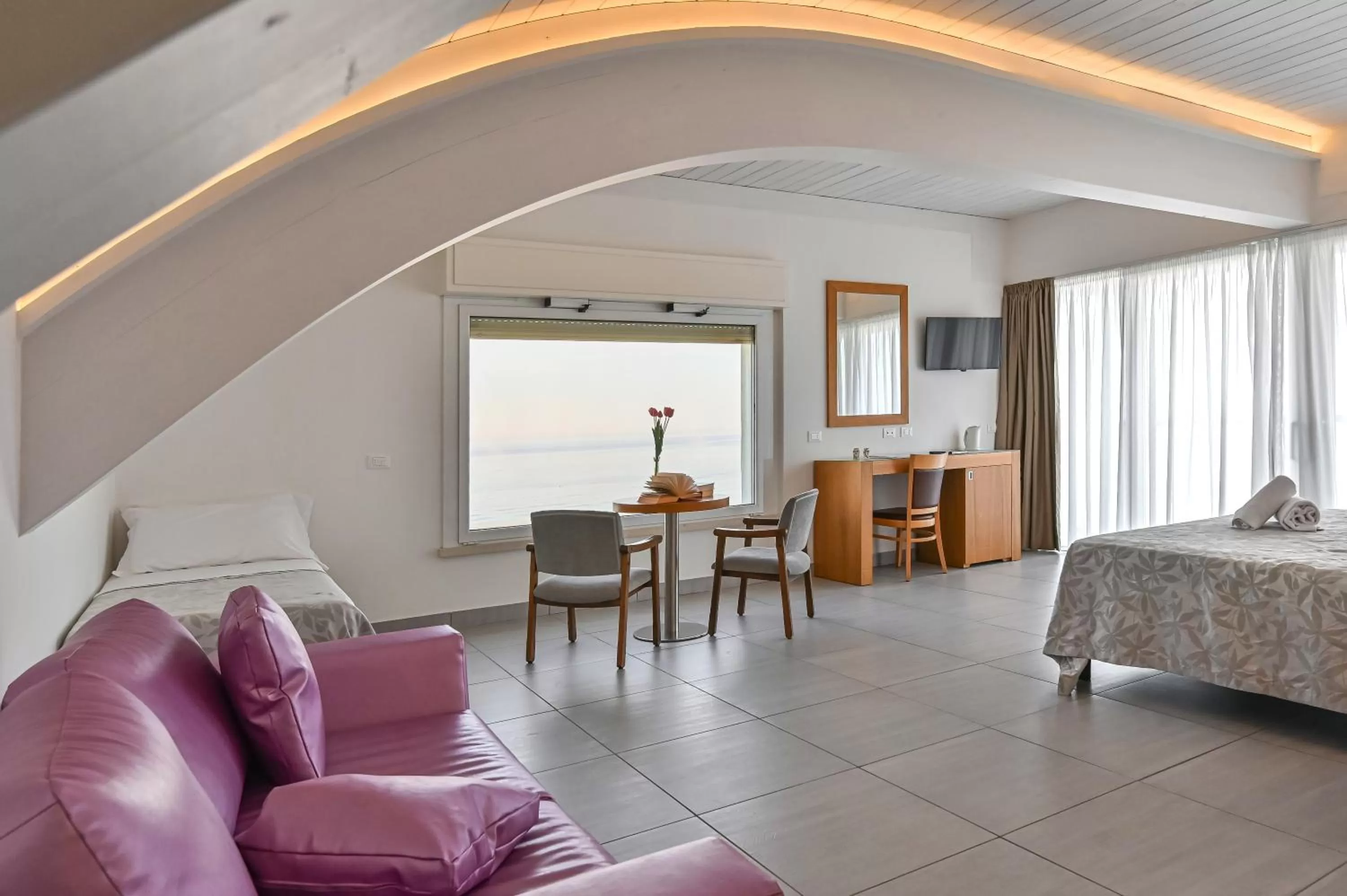 View (from property/room), Bed in Hotel Adria