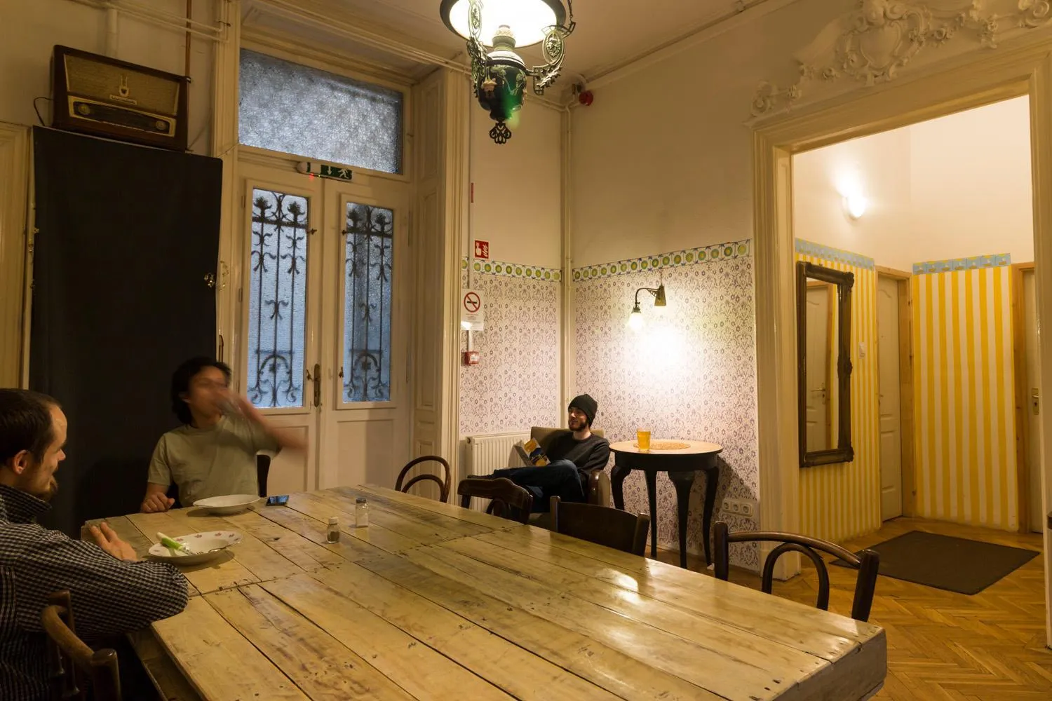 Living room in Baroque Hostel & Coworking