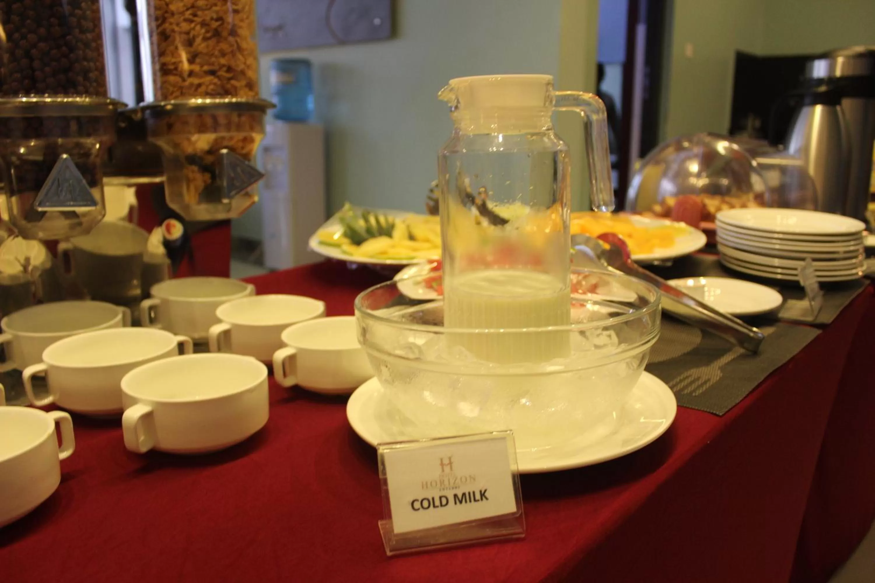 Continental breakfast in Hotel Horizon Entebbe