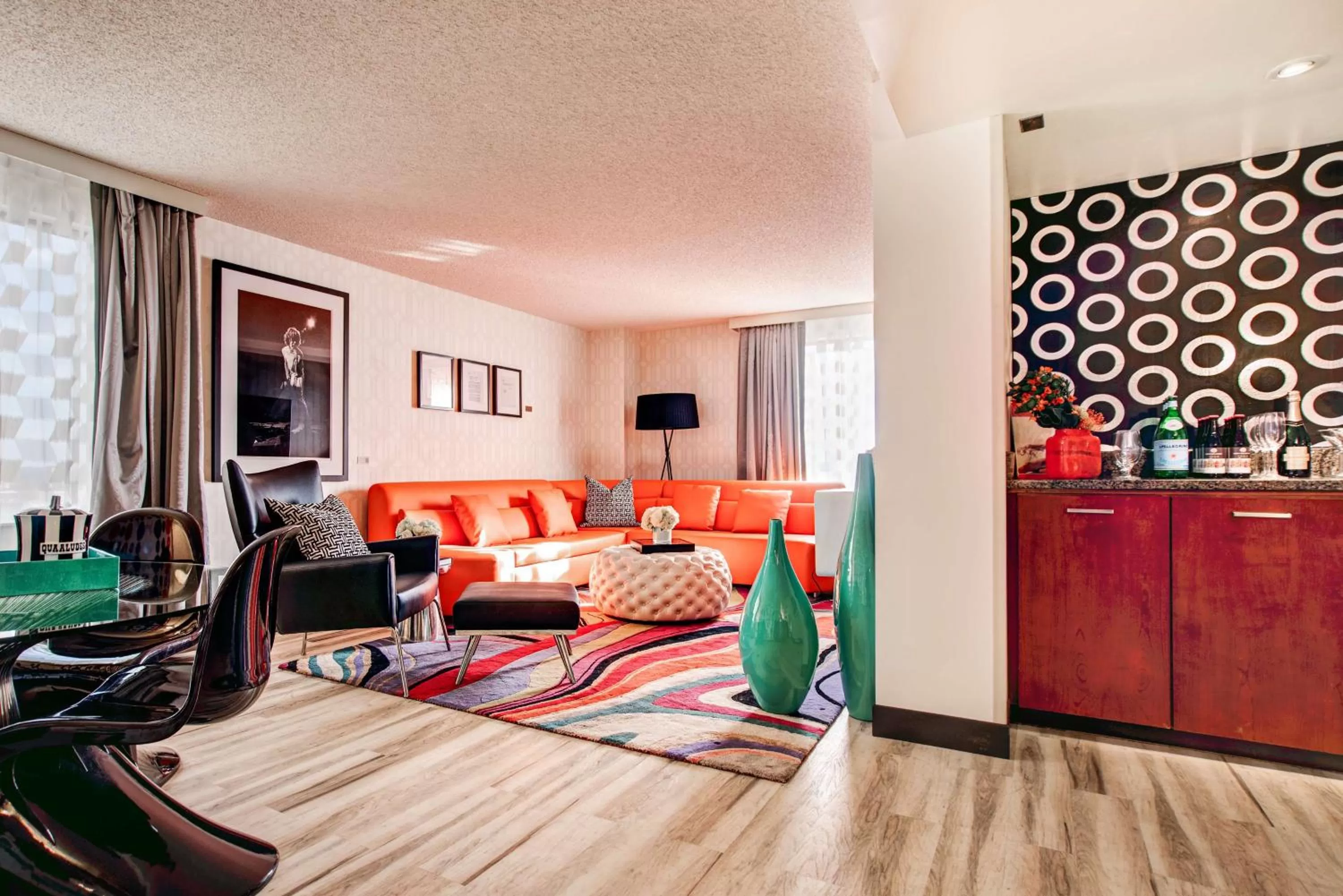 Living room in the Curtis Denver - A DoubleTree by Hilton Hotel