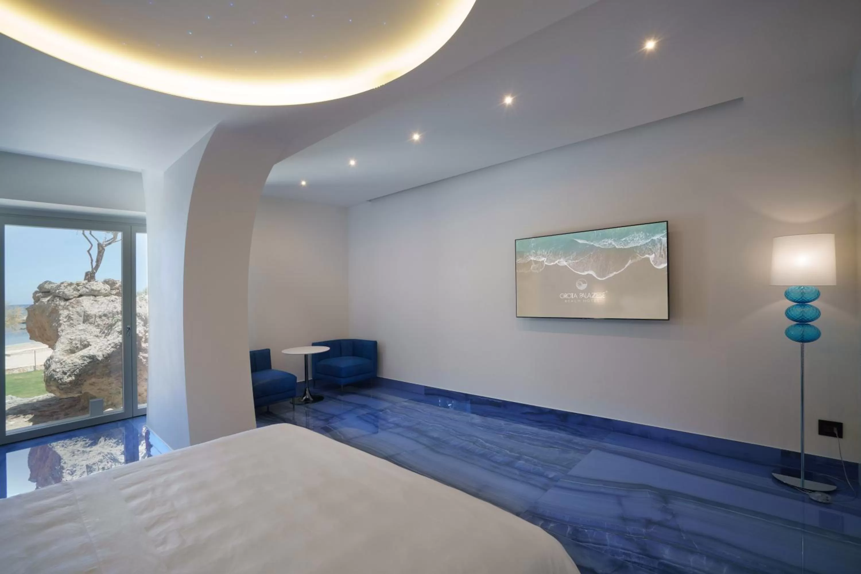 Photo of the whole room, Bed in Grotta Palazzese Beach Hotel