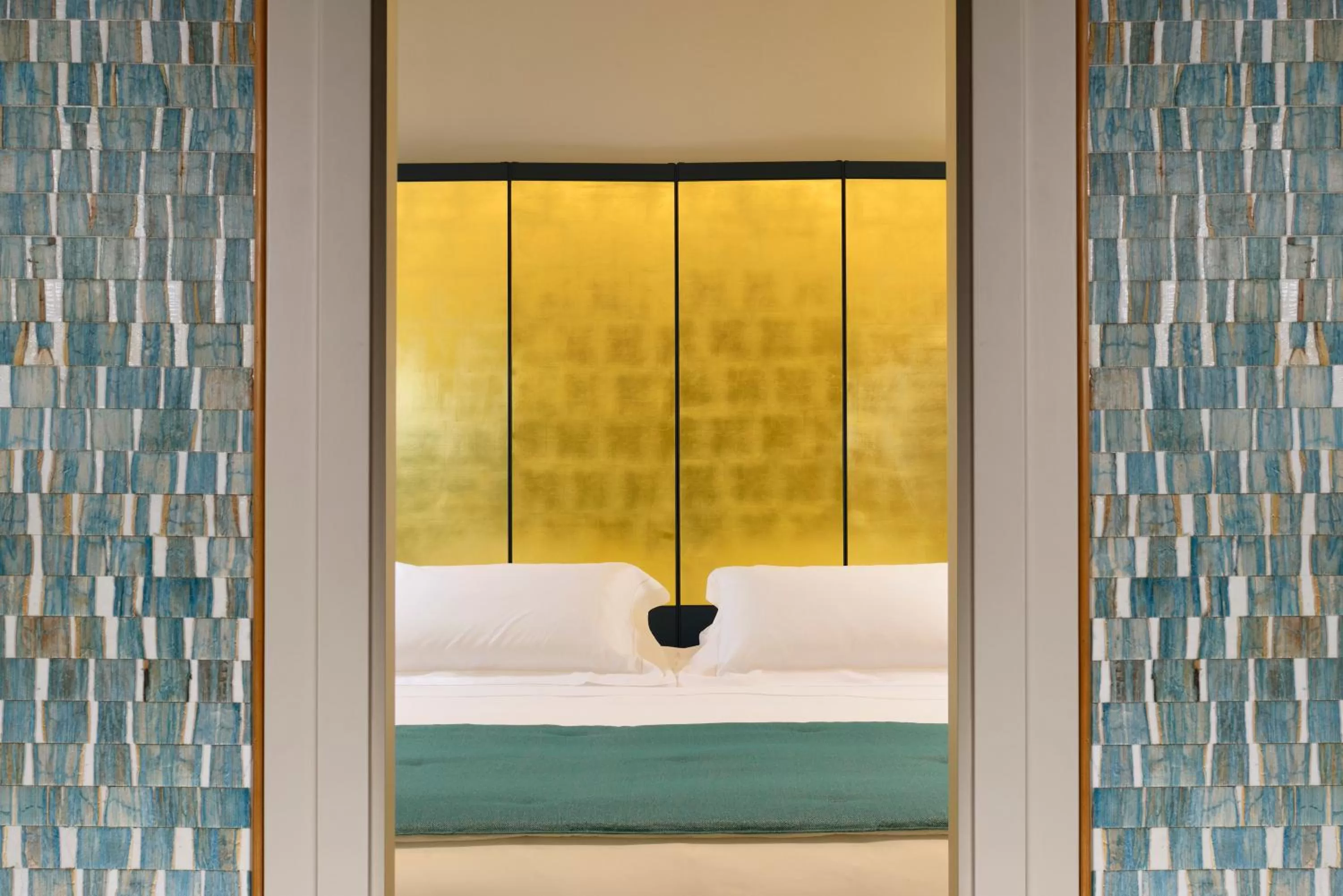 Decorative detail, Bed in Grand Hotel Minerva