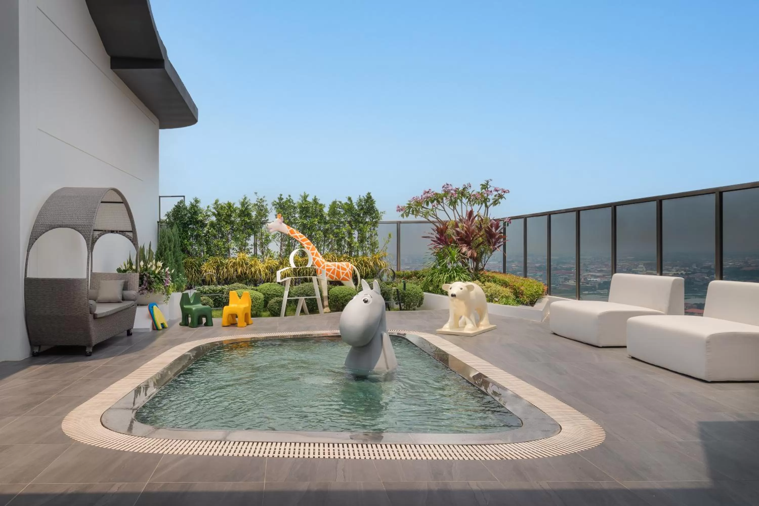 Swimming pool in The Peninsula Phnom Penh