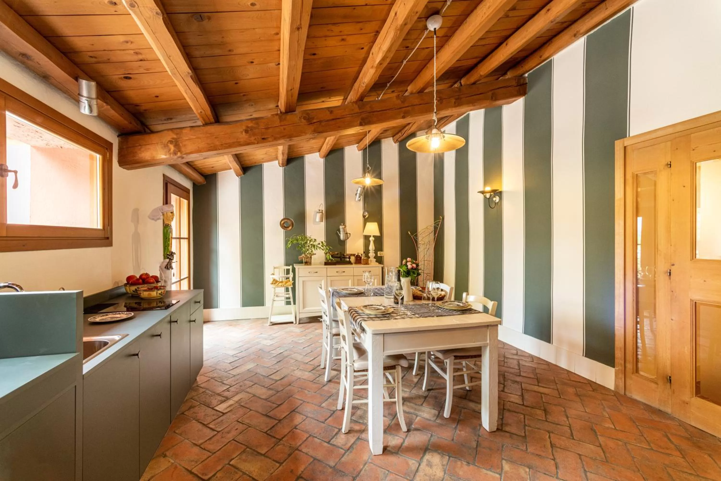 Kitchen or kitchenette in Villa Clementina - Prosecco Country Hotel