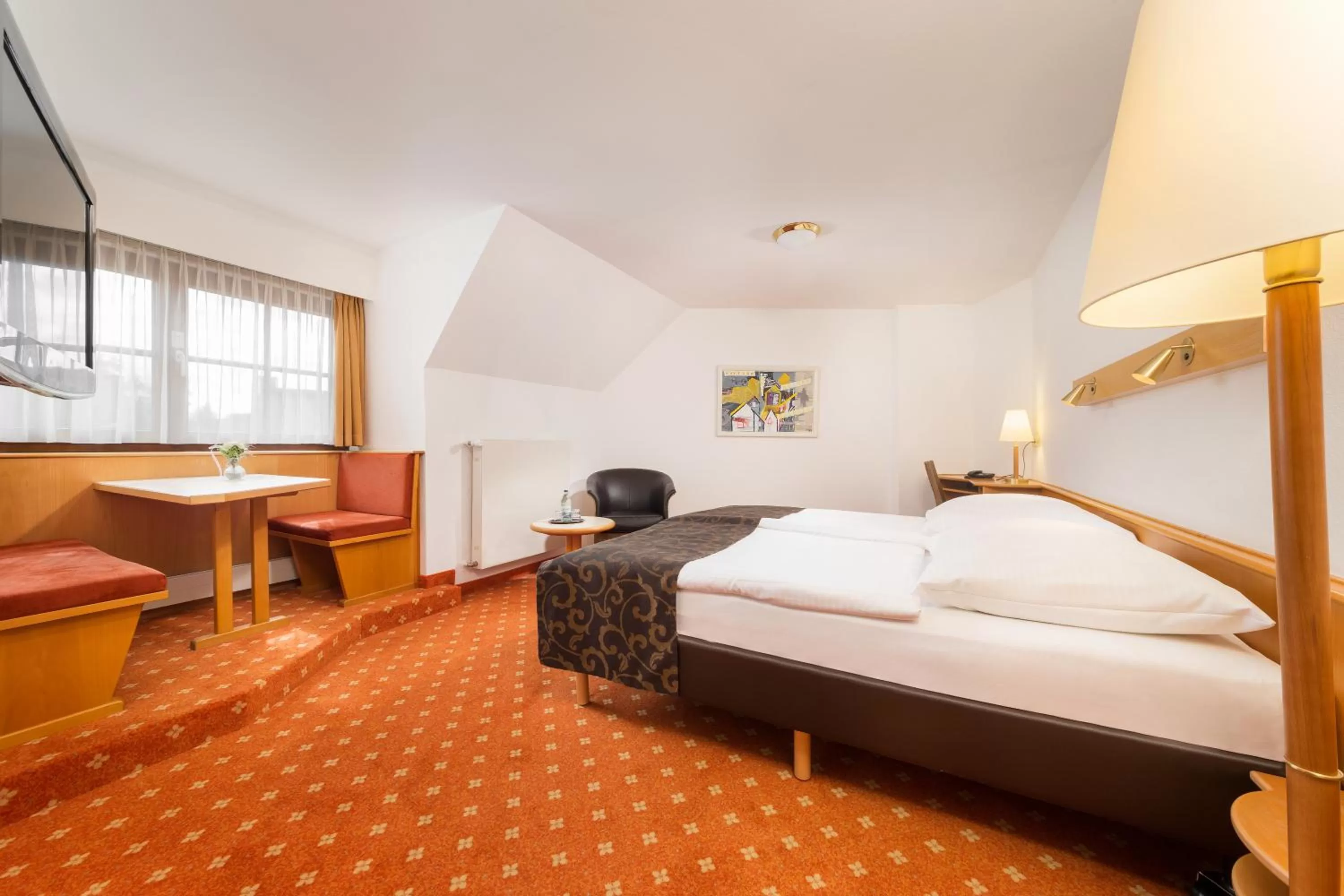 Decorative detail, Bed in Hotel Garni Gästehaus am Mühlbach