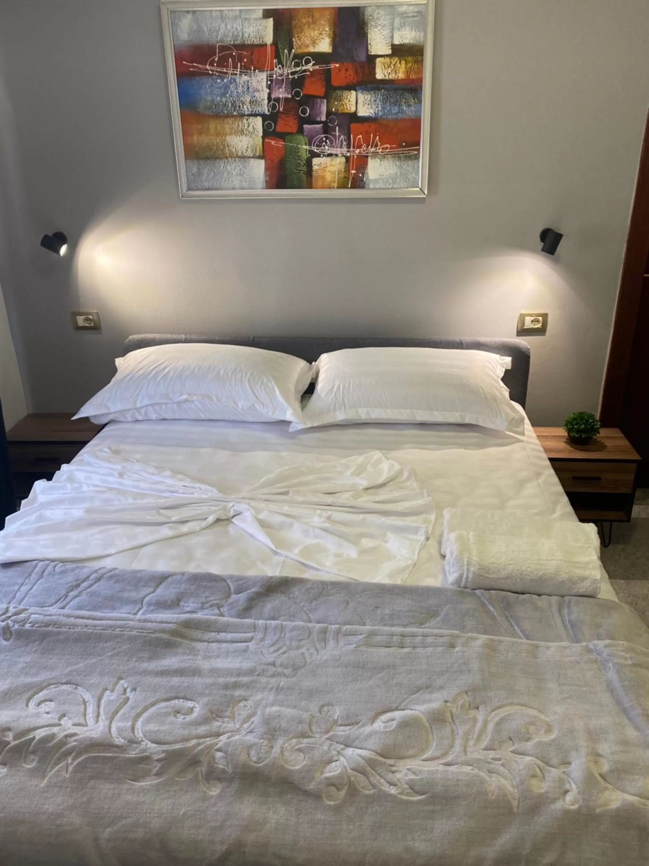 Bed in Hotel Millenium Tirana