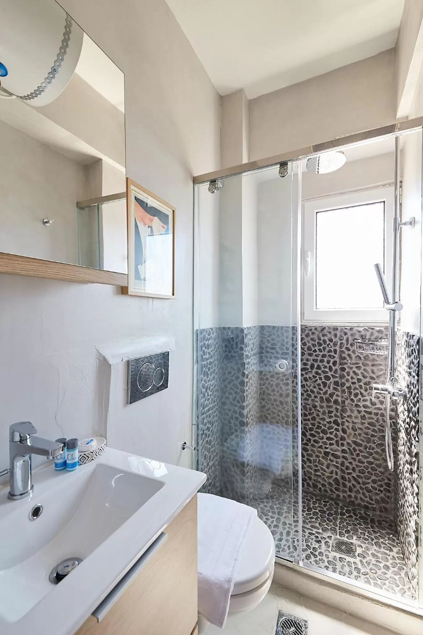 Shower, Bathroom in toStay-Unique apartment hotel in Athens center!