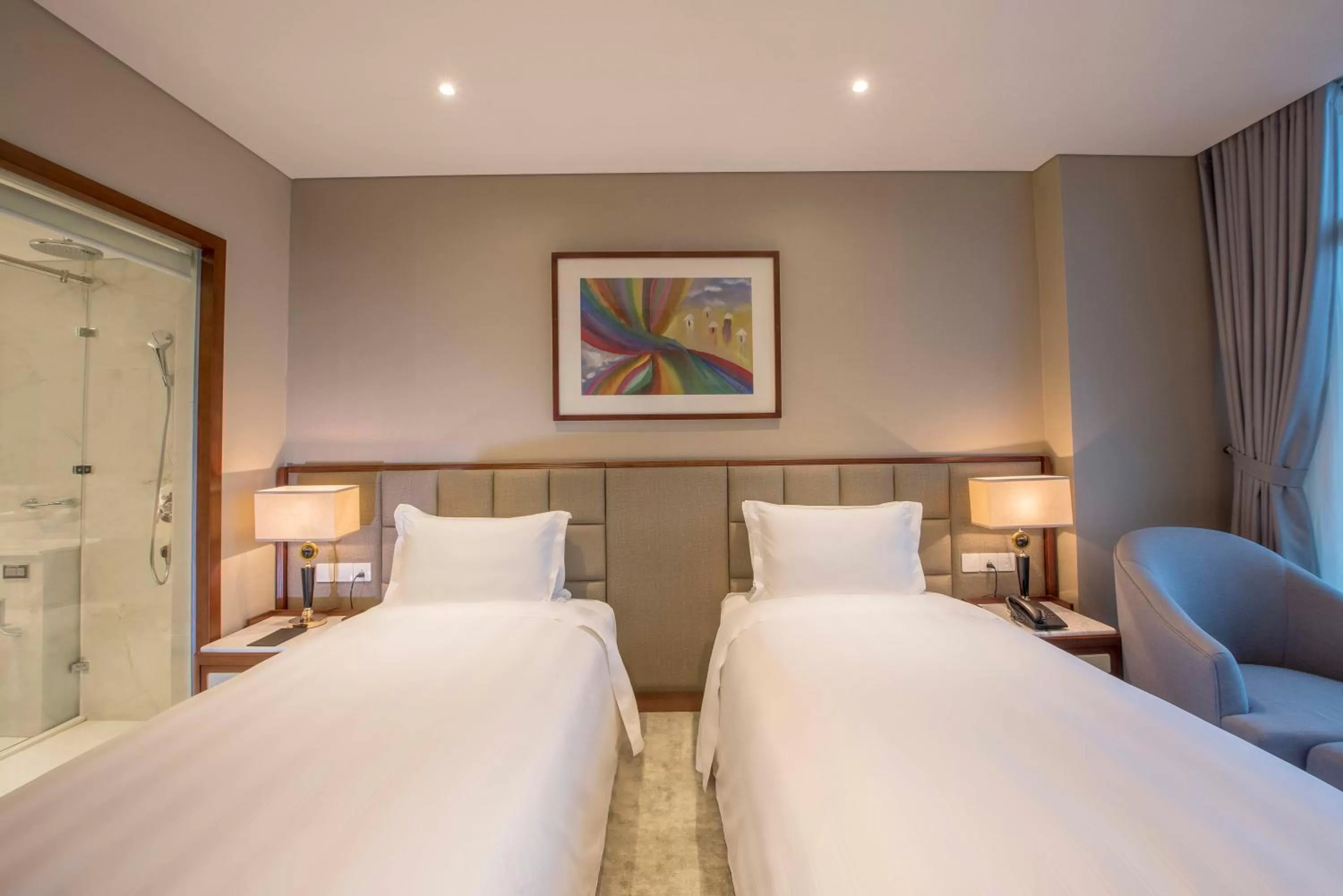 Bed in Wyndham Garden Hanoi