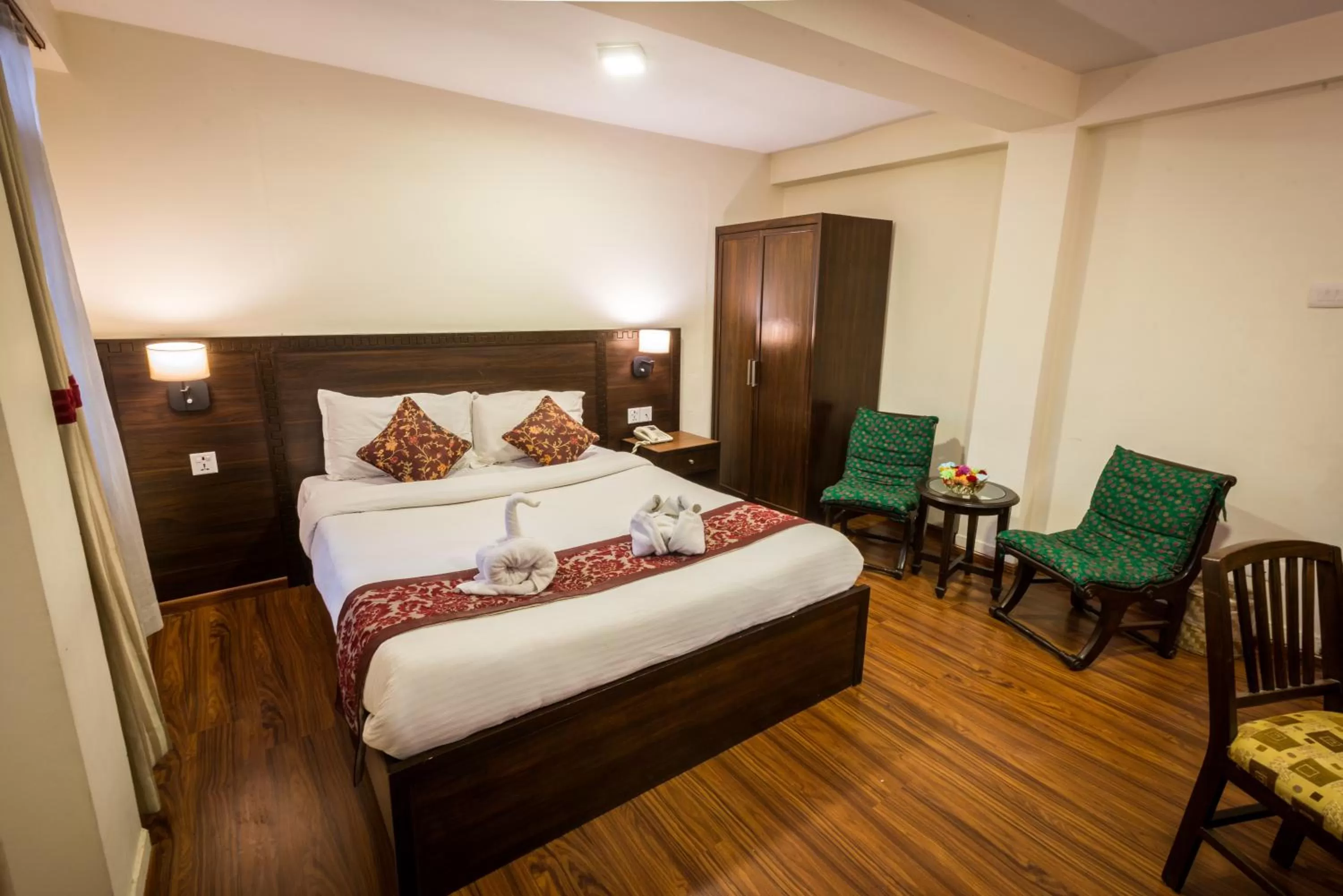 Bed in Hotel Yambu kathmandu