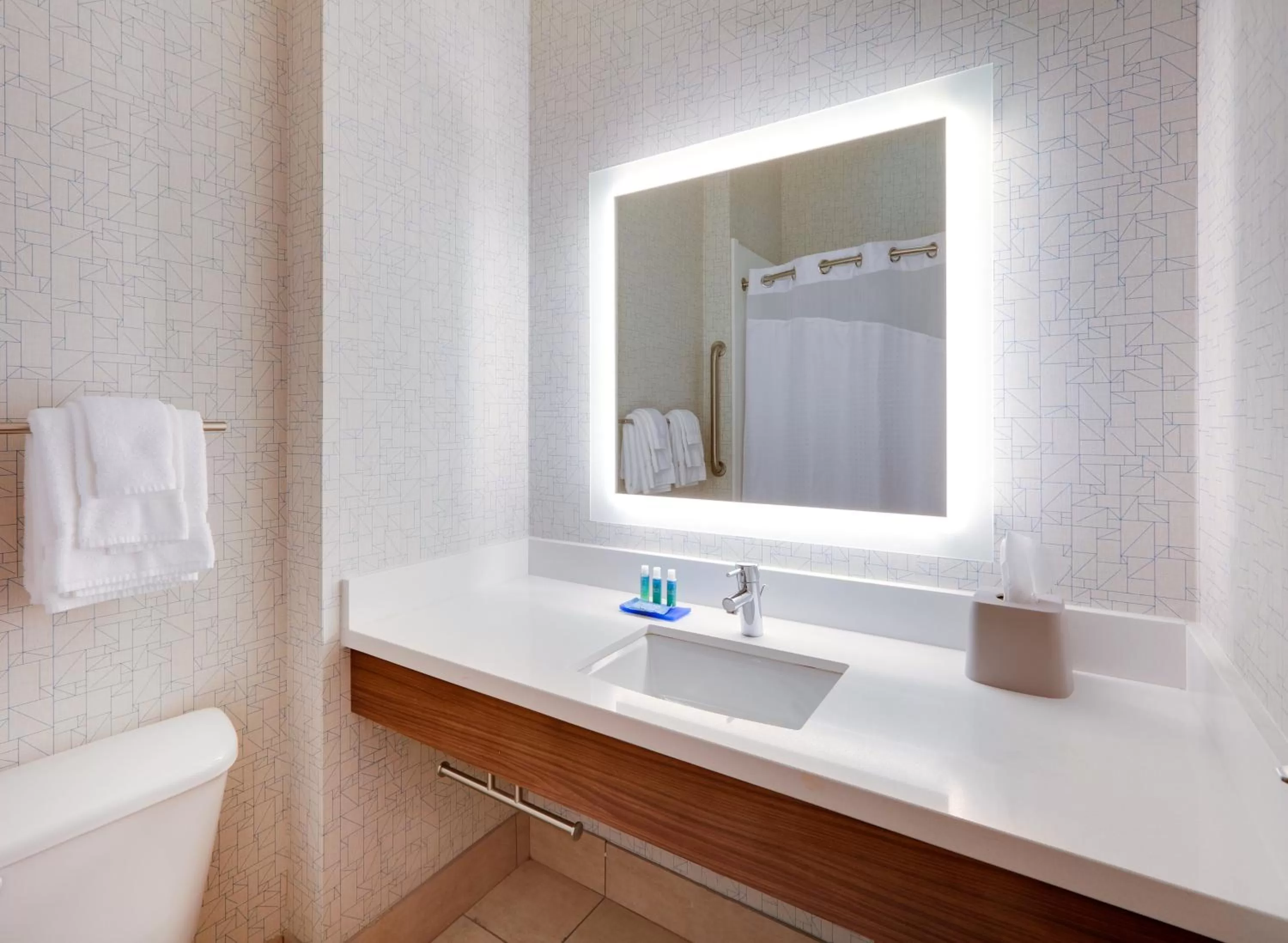 Bathroom in Holiday Inn Express Hotel & Suites Burleson - Fort Worth, an IHG Hotel