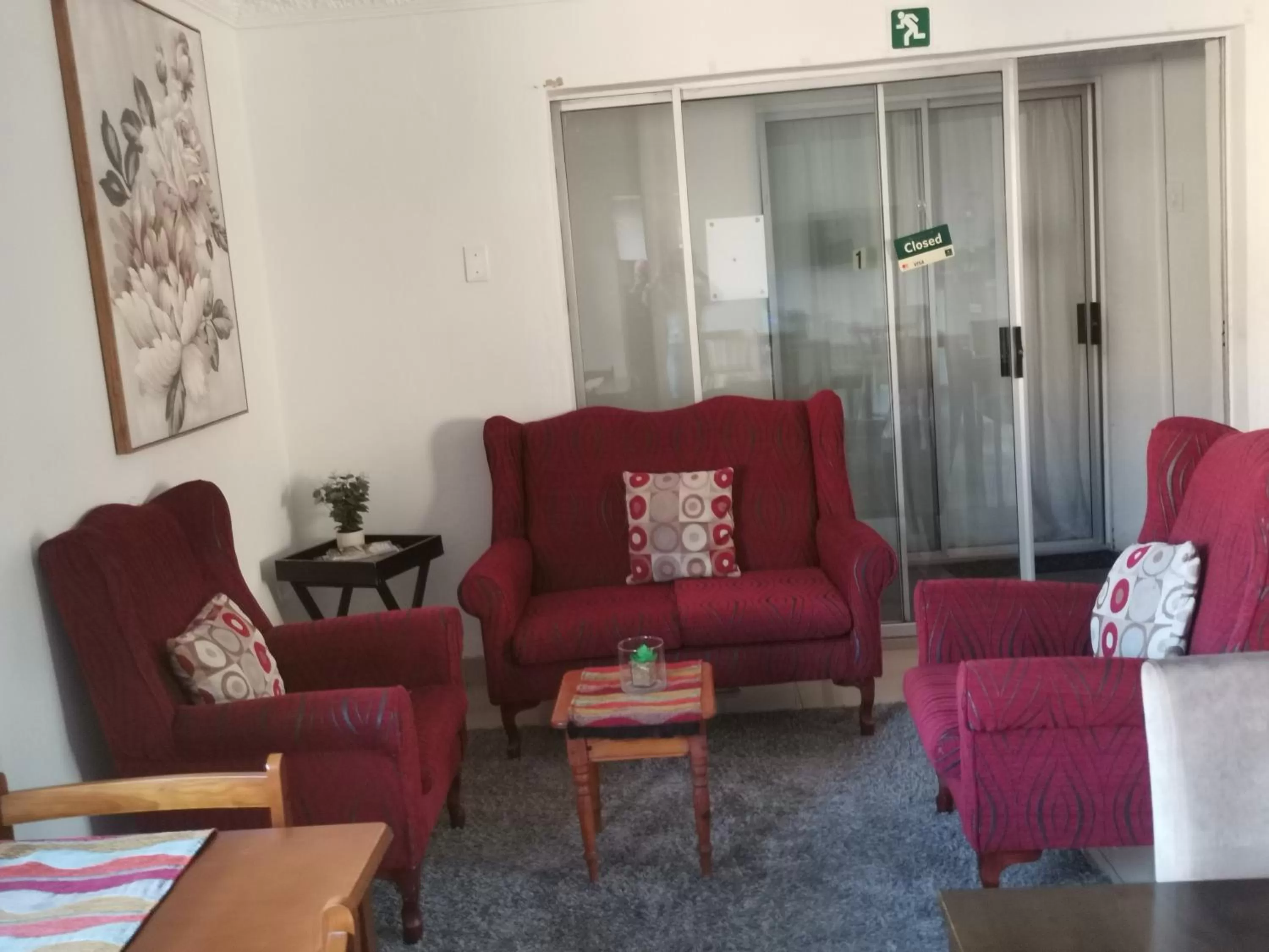 Seating area in Palm Tree BnB