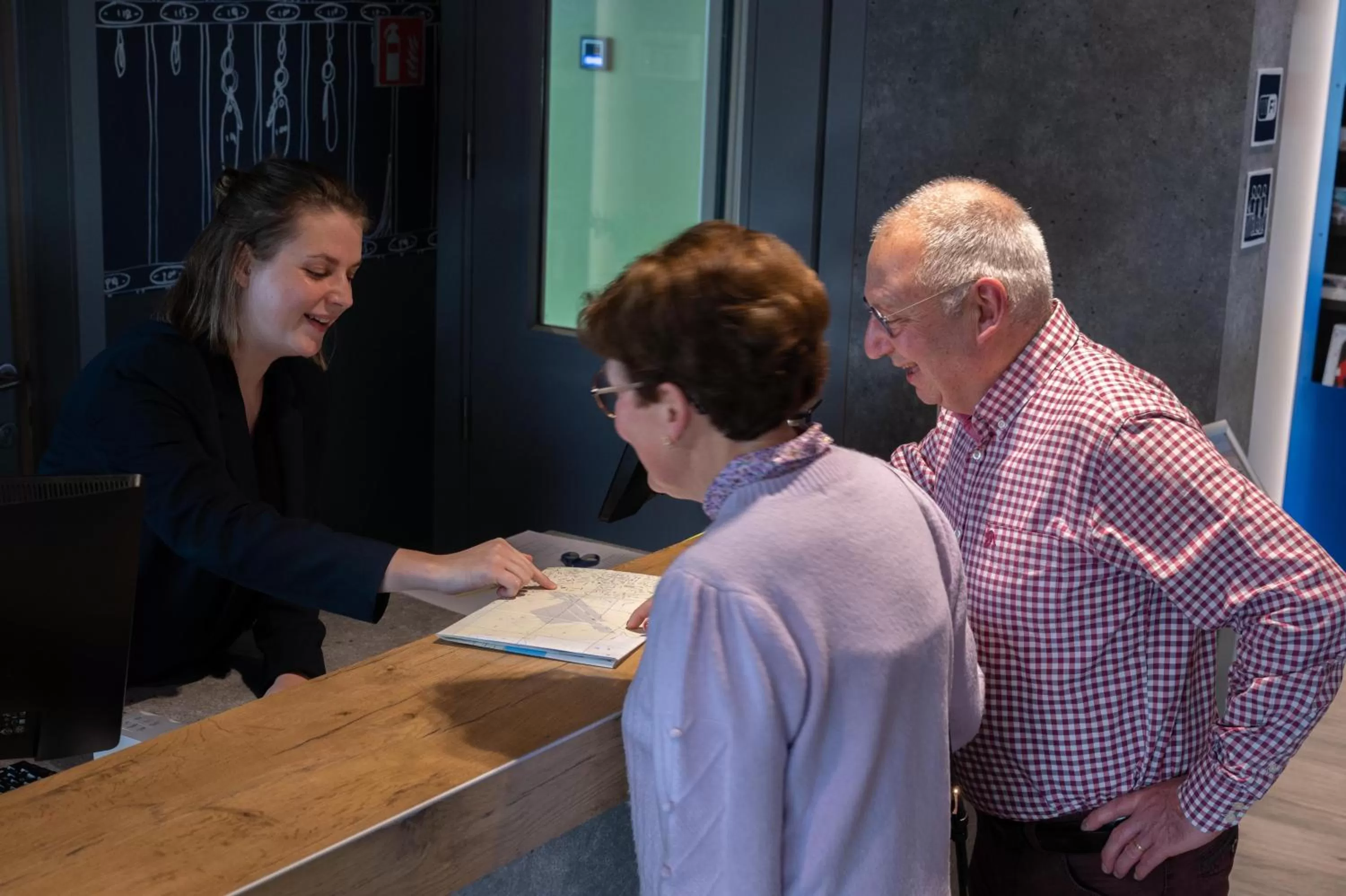 Lobby or reception in ibis budget Oostende Airport