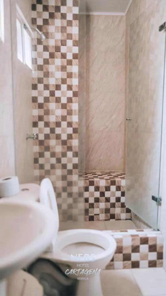 Bathroom in Neos Hotel Cartagena