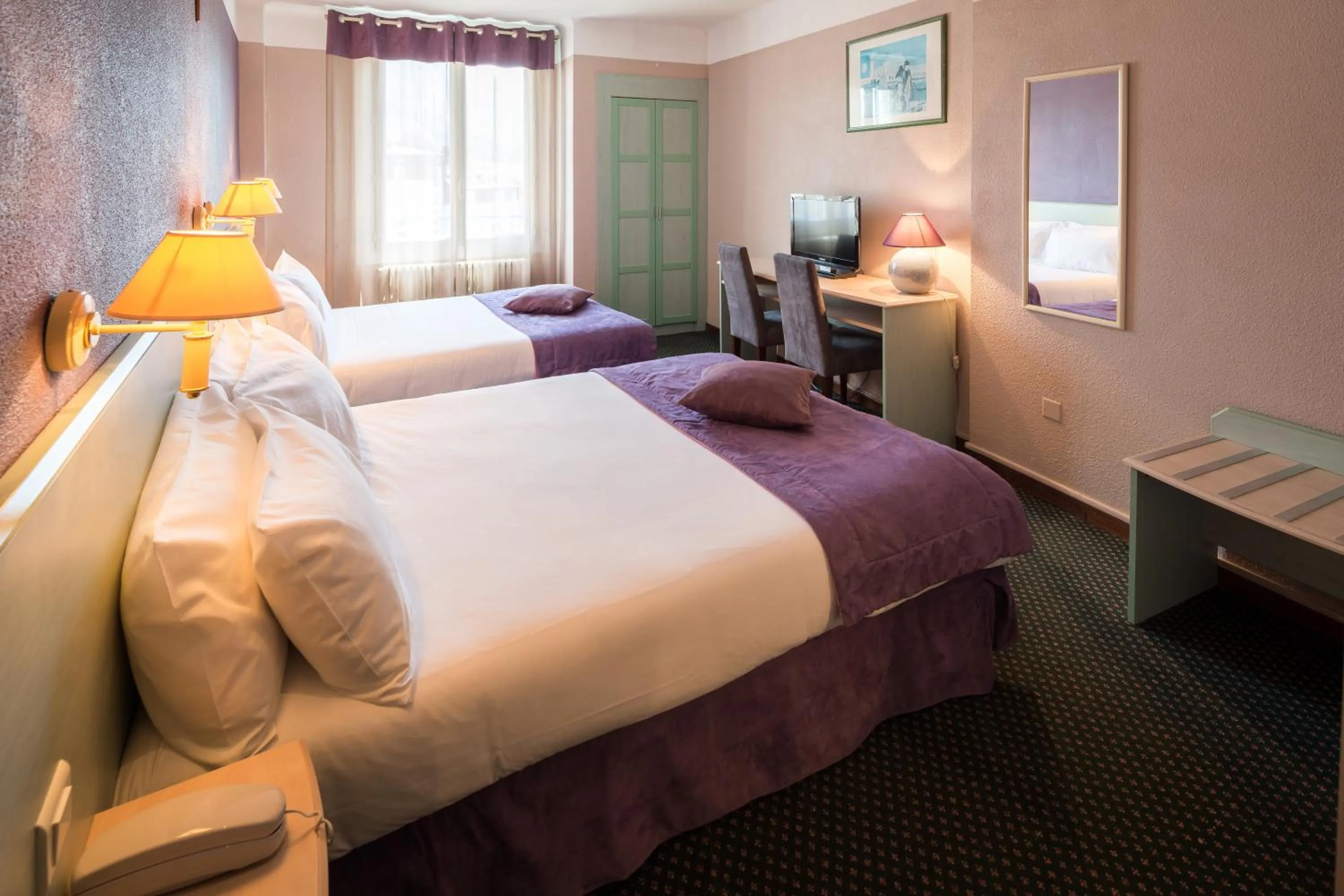 Photo of the whole room, Bed in Hôtel Christina Lourdes