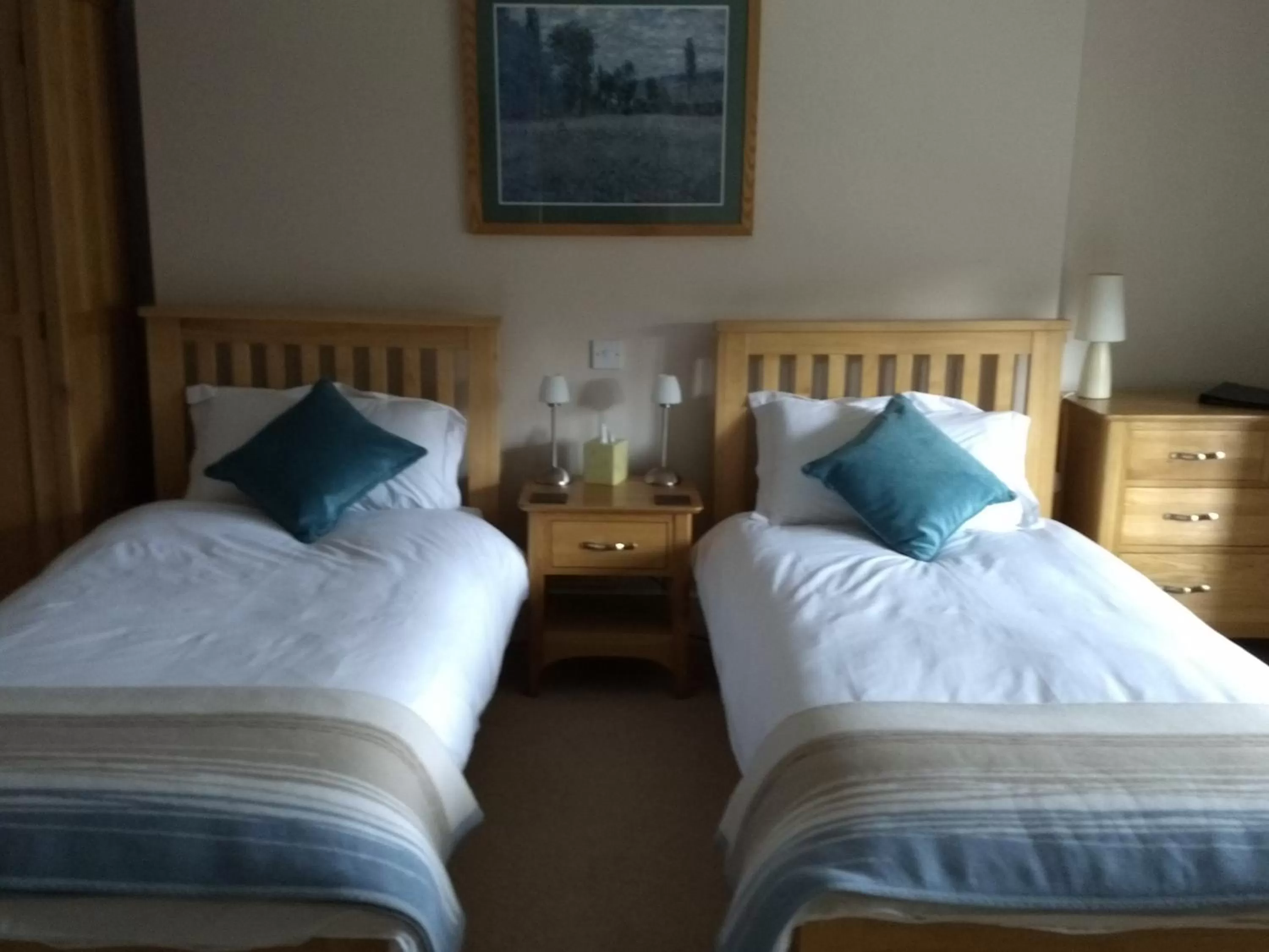 Bed in The Old Rectory Bed and Breakfast