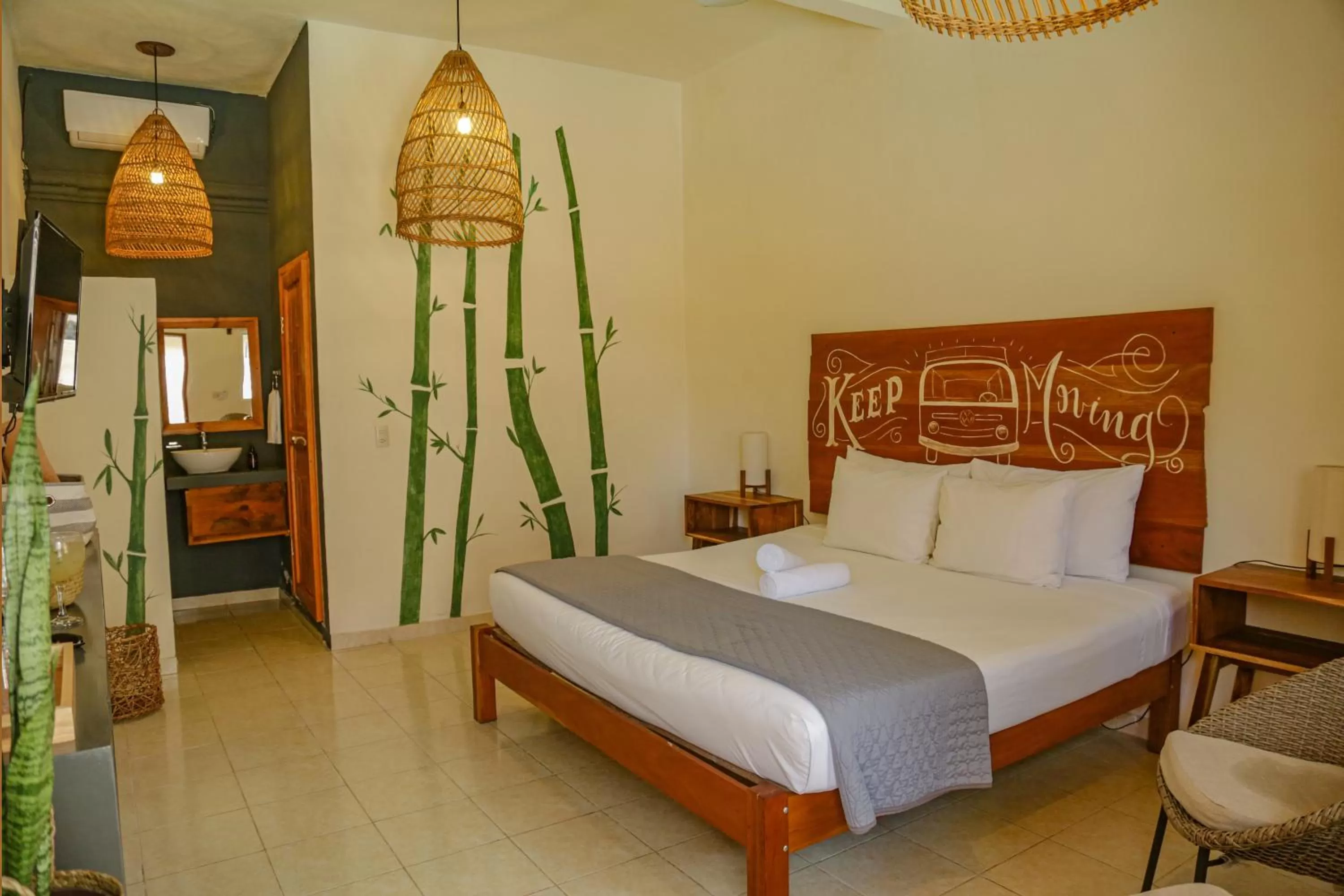 Bed in Hotel Sur Bacalar