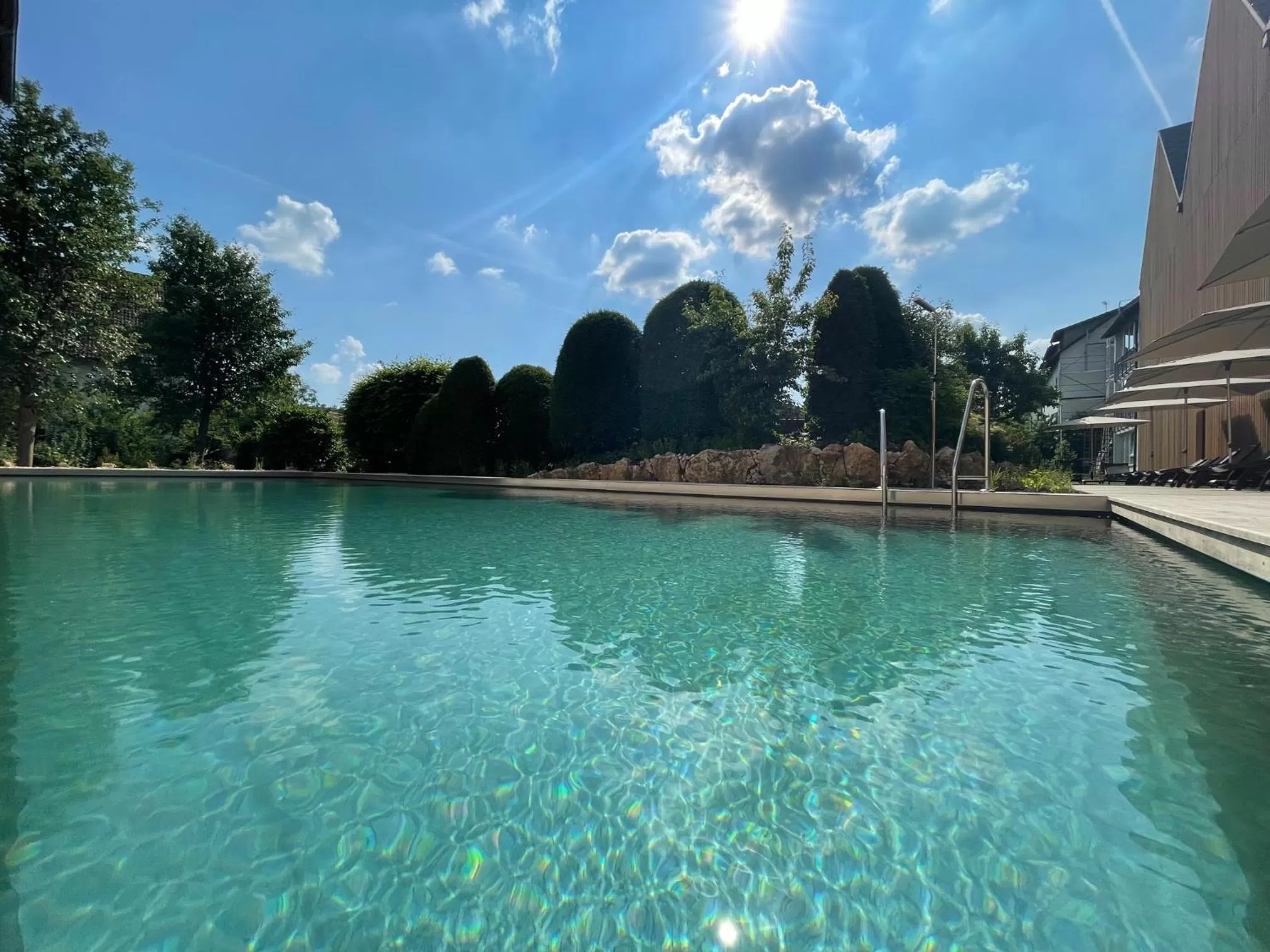 View (from property/room), Swimming Pool in Romantik Hotel Hirschen