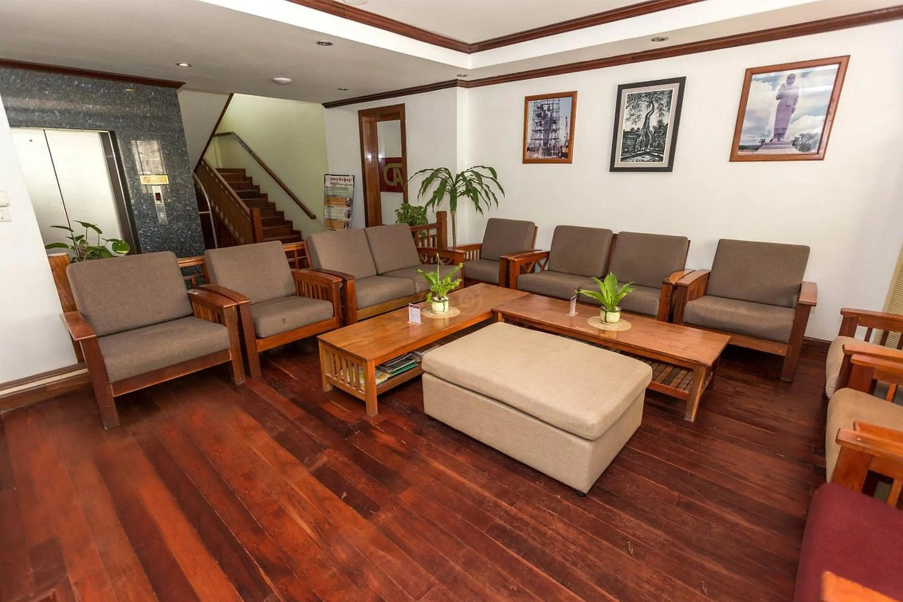 Lobby or reception in Cheathata CTA Hotel Siem Reap