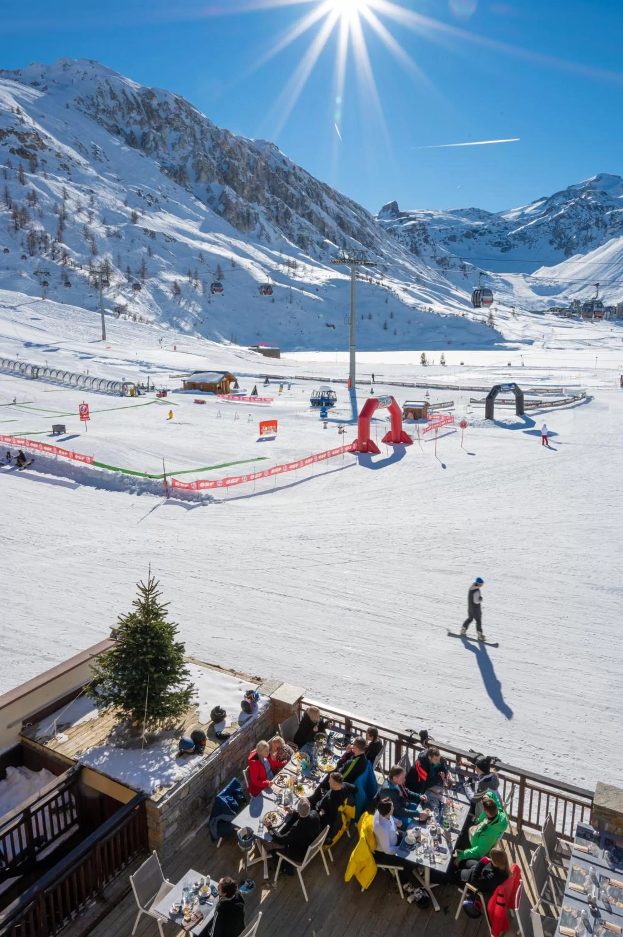 Patio in Hôtel Le Levanna by Les Etincelles