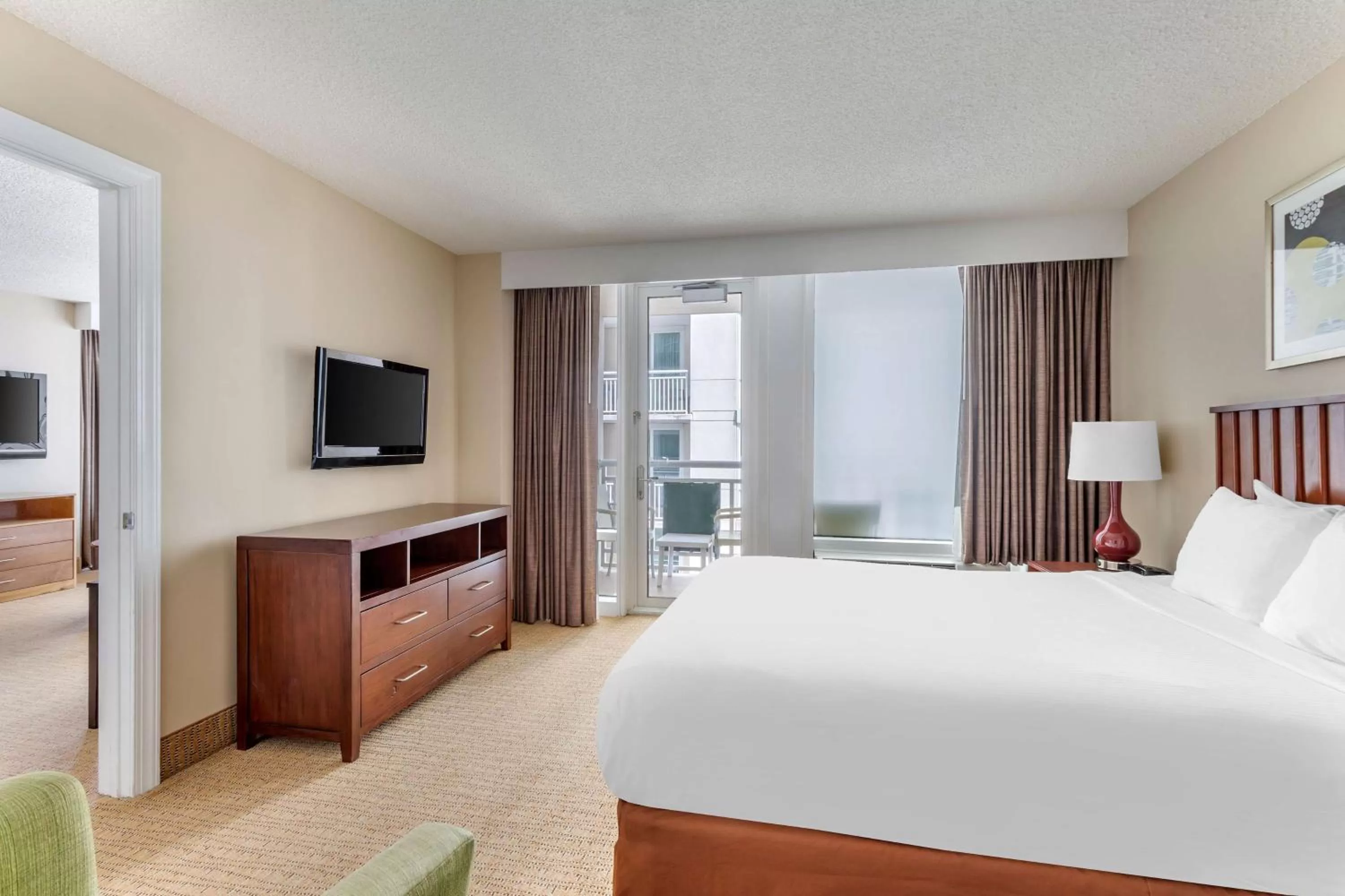 Bed in Hilton Vacation Club Ocean Beach Club Virginia Beach