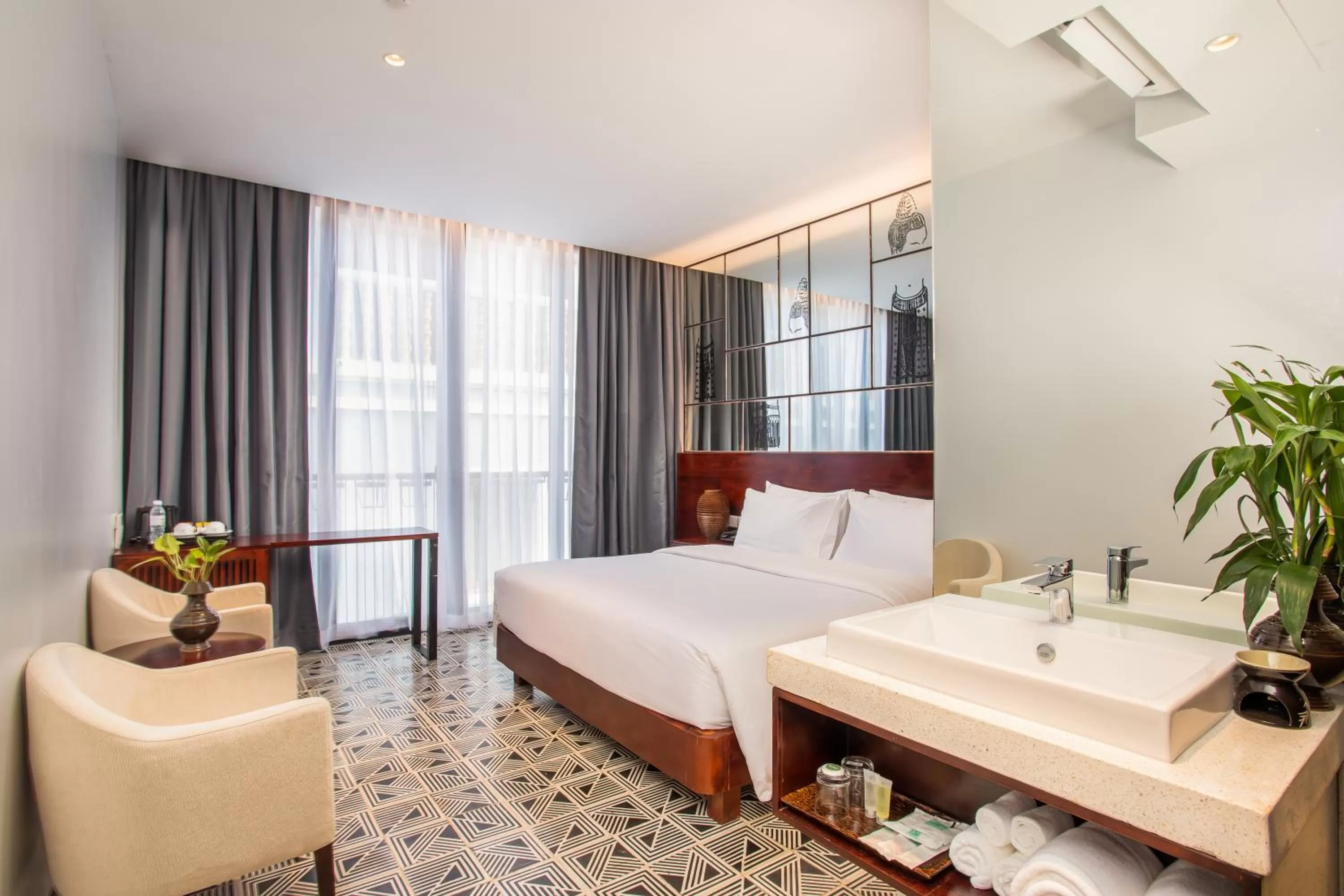 View (from property/room), Bed in UTEY Hotel