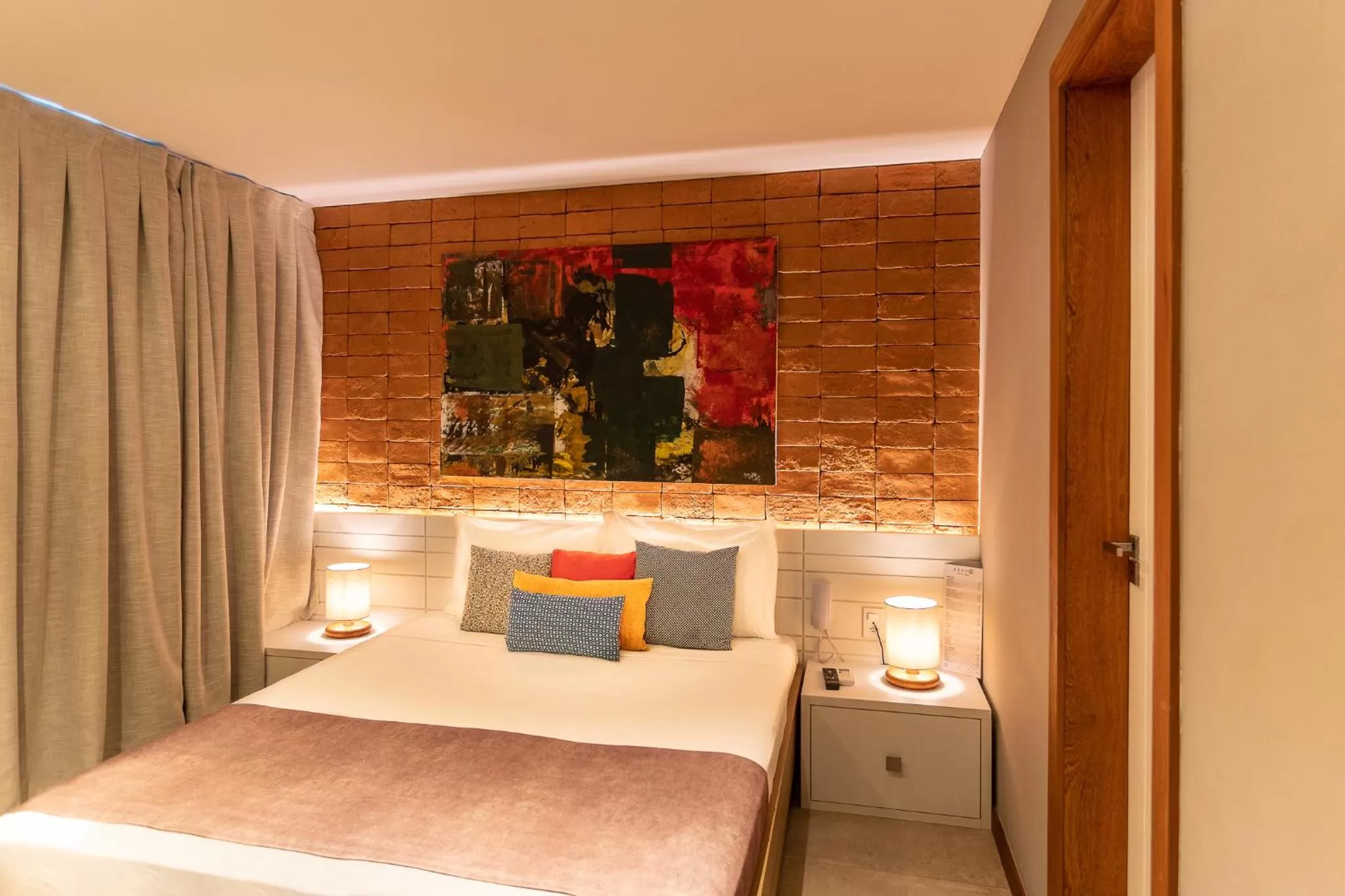 Bed in Bravo Pousada Design