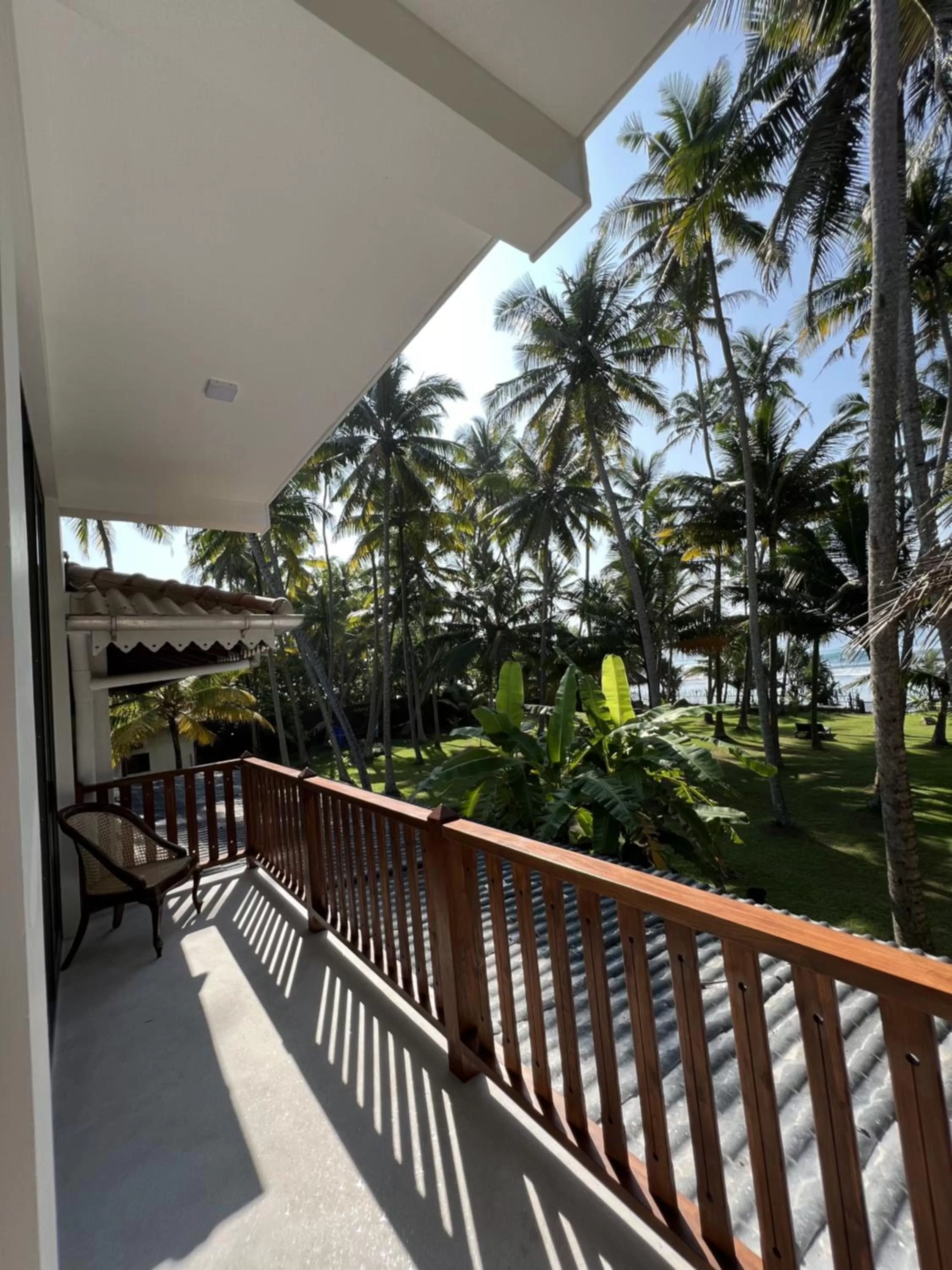 View (from property/room), Balcony/Terrace in Galawatta Beach Resort
