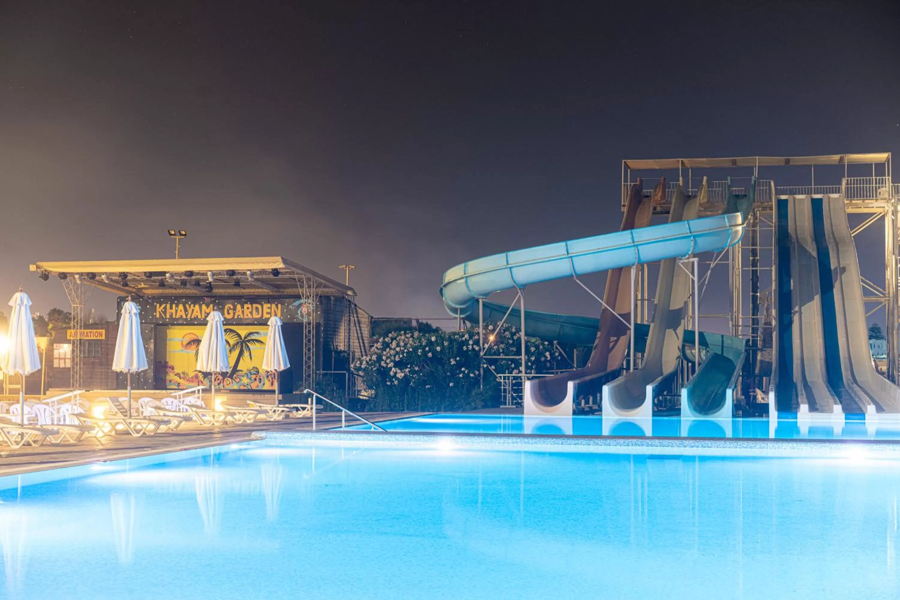 Aqua park in Khayam Garden Beach Resort & Spa