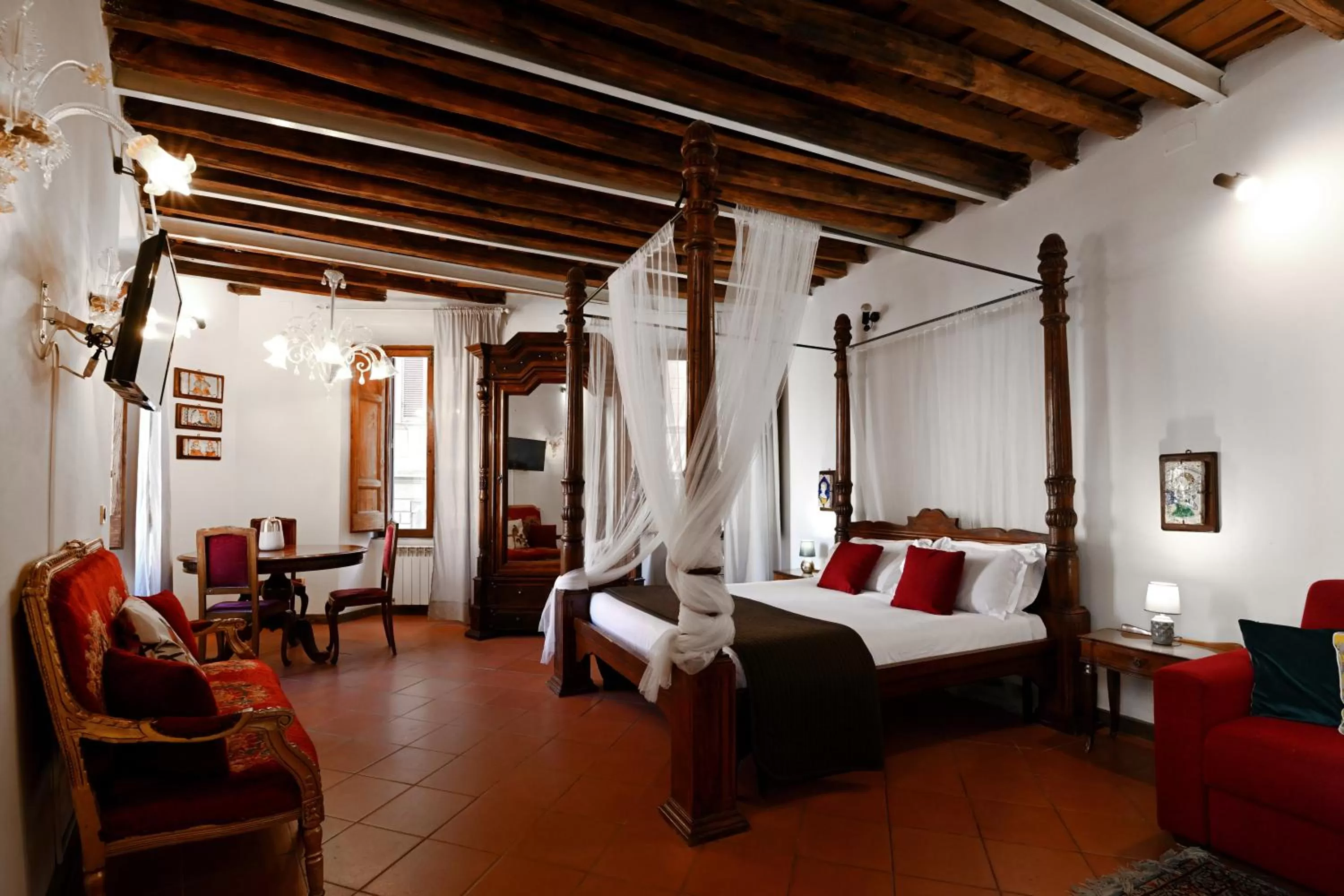 View (from property/room), Bed in Vicolo dell'Aquila - Residenze Romanae