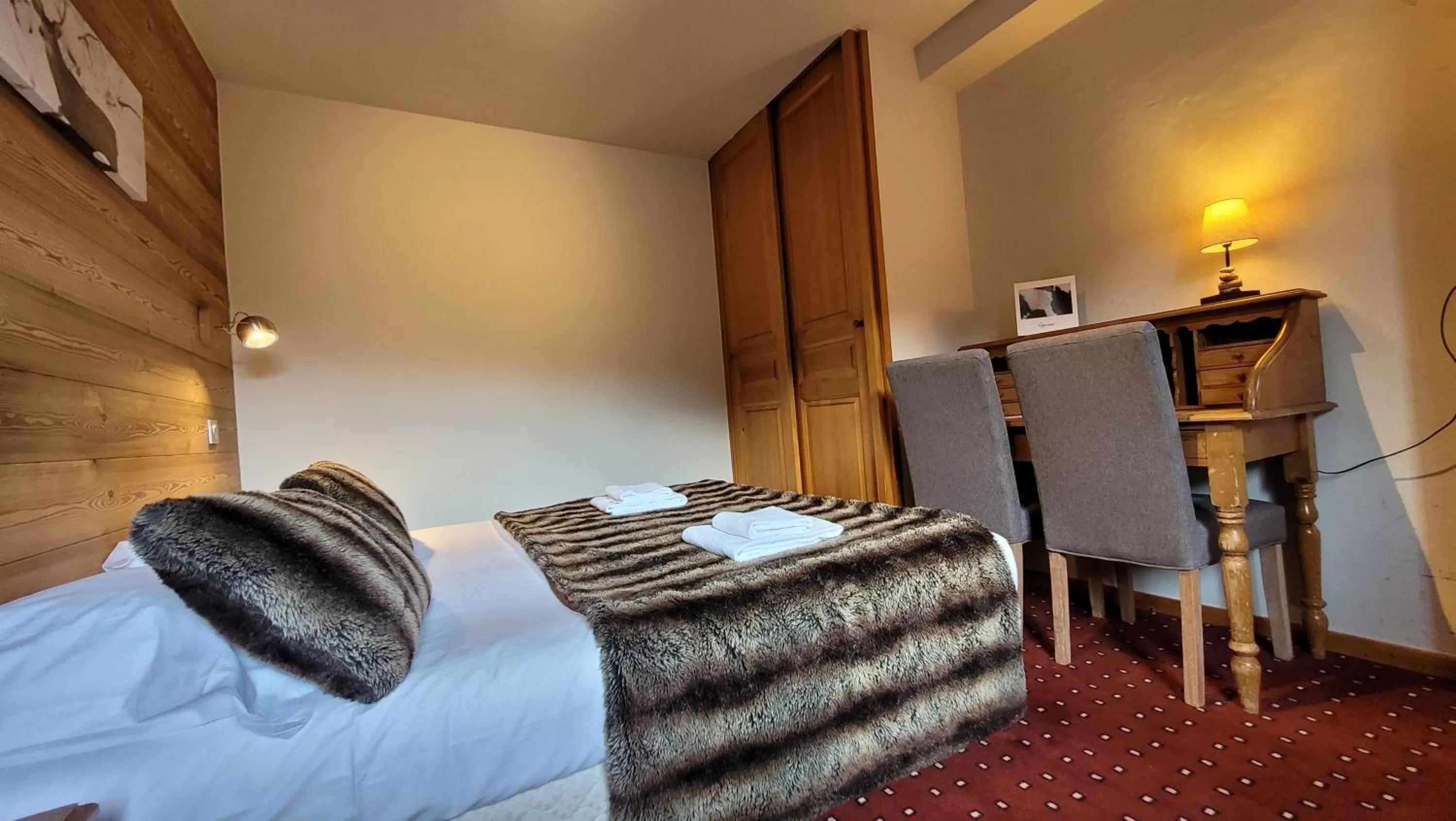 Bed in Hotel Christiania