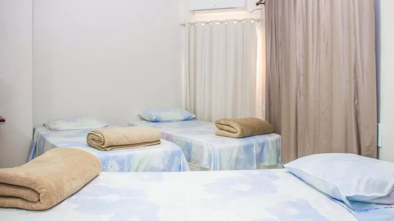 Bed in Hotel Paradizzo