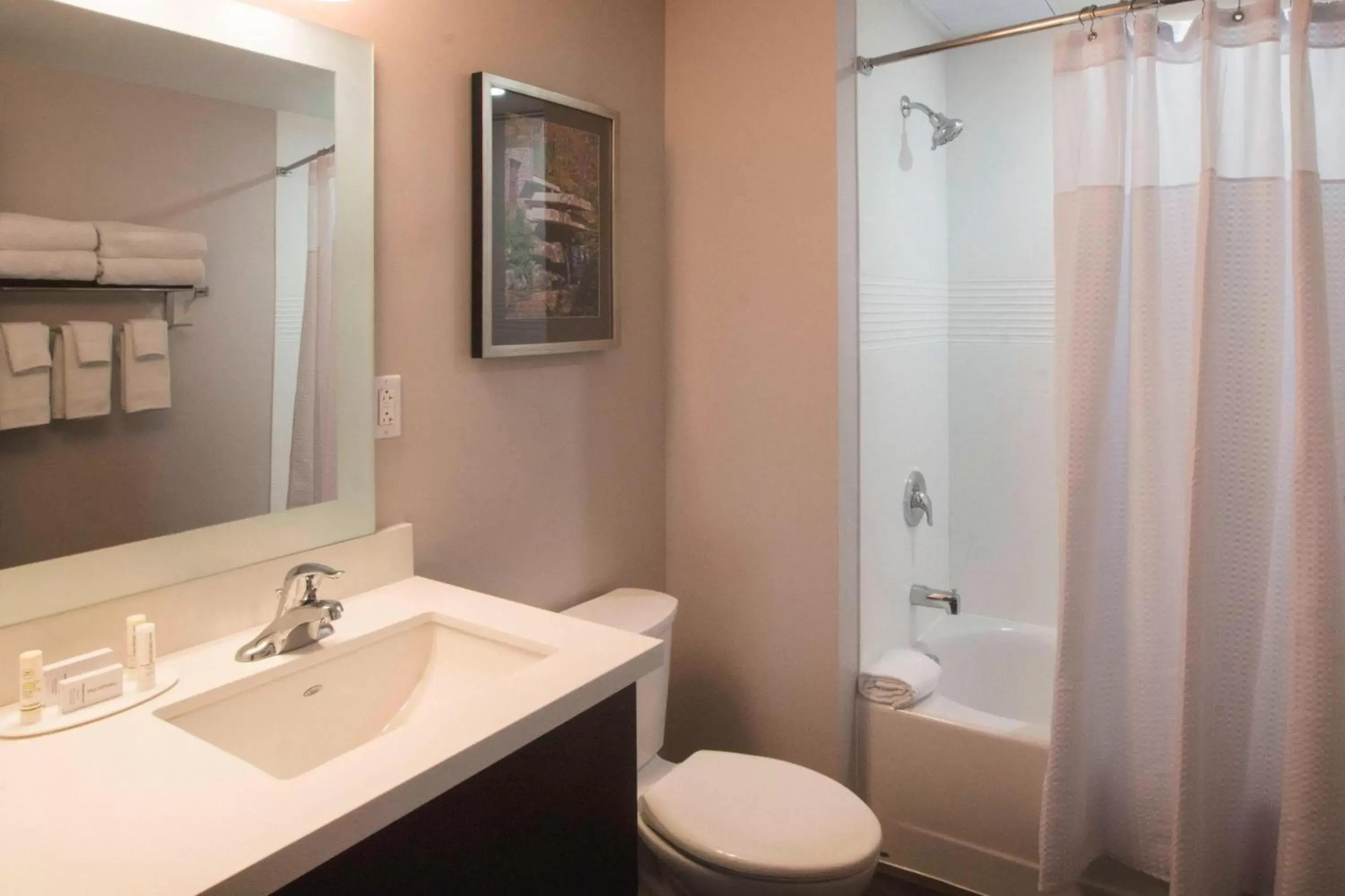 Queen Studio with Adapted Tub - Mobility and Hearing Accessible in TownePlace Suites by Marriott Pittsburgh Cranberry Township Queen Studio with Adapted Tub - Mobility and Hearing Accessible in TownePlace Suites by Marriott Pittsburgh Cranberry Township