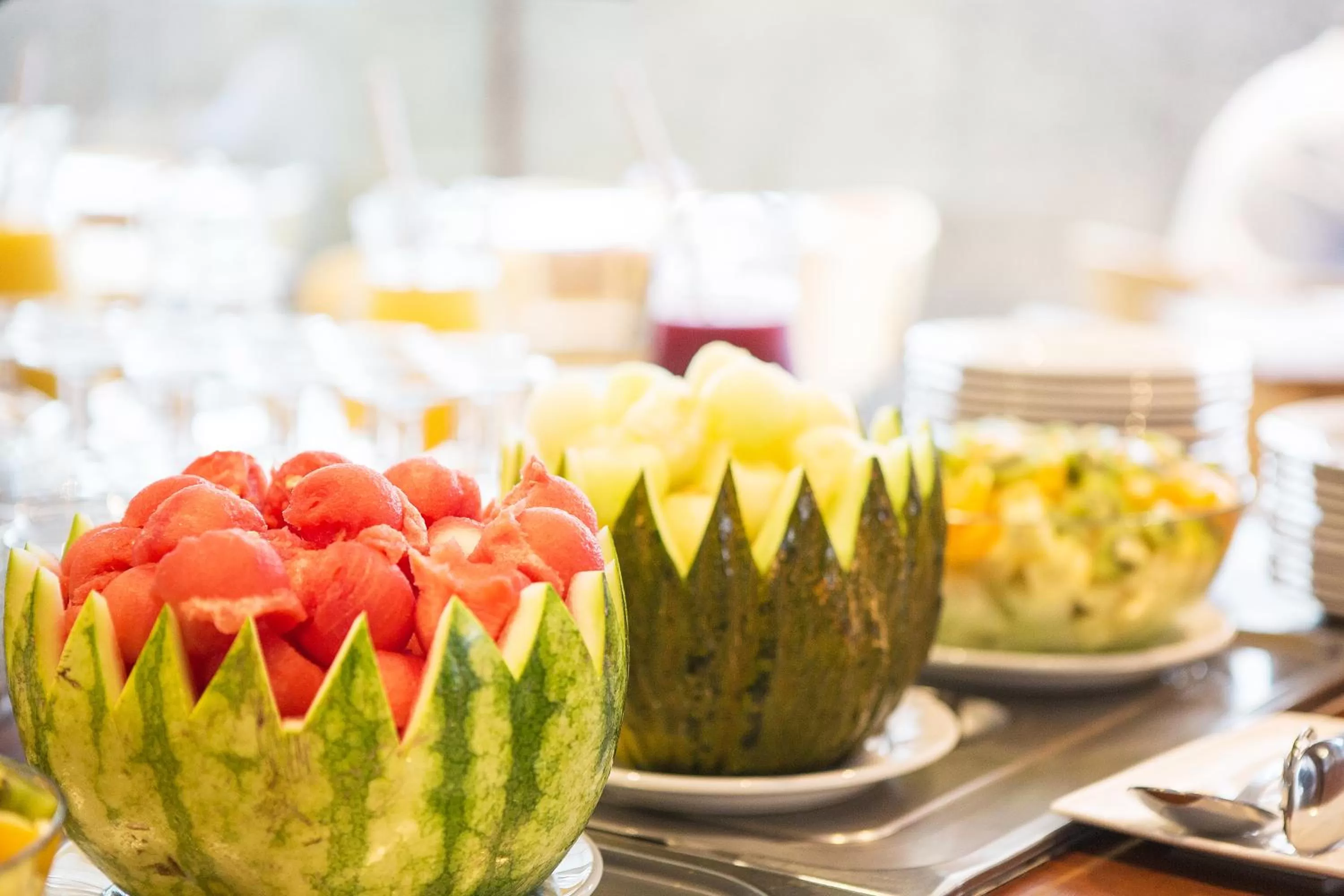 Continental breakfast in Hotel 3K Madrid