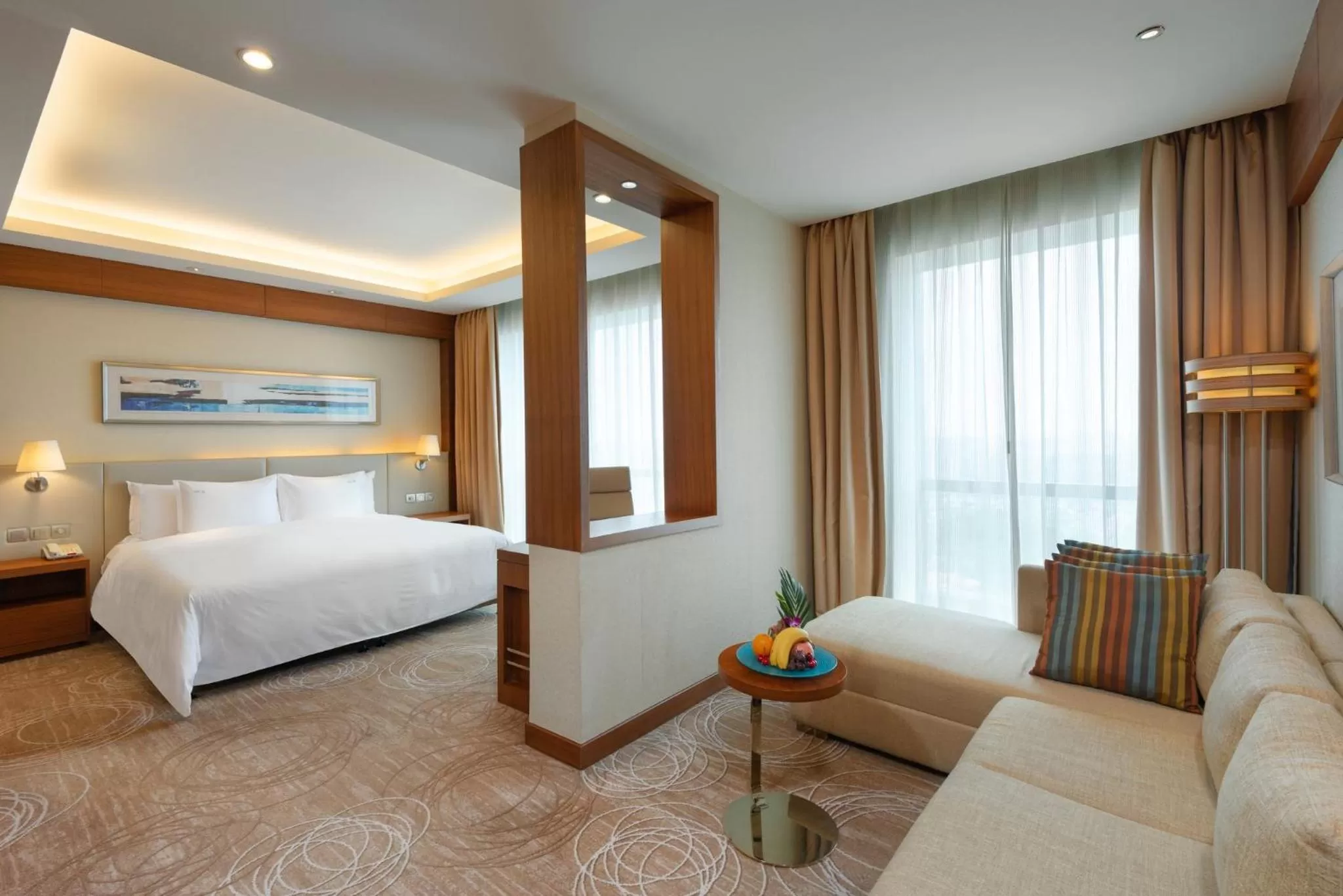Photo of the whole room, Bed in Holiday Inn Shanghai Pudong Kangqiao by IHG - Free shuttle bus to Disney land, Ins Swimming Pool