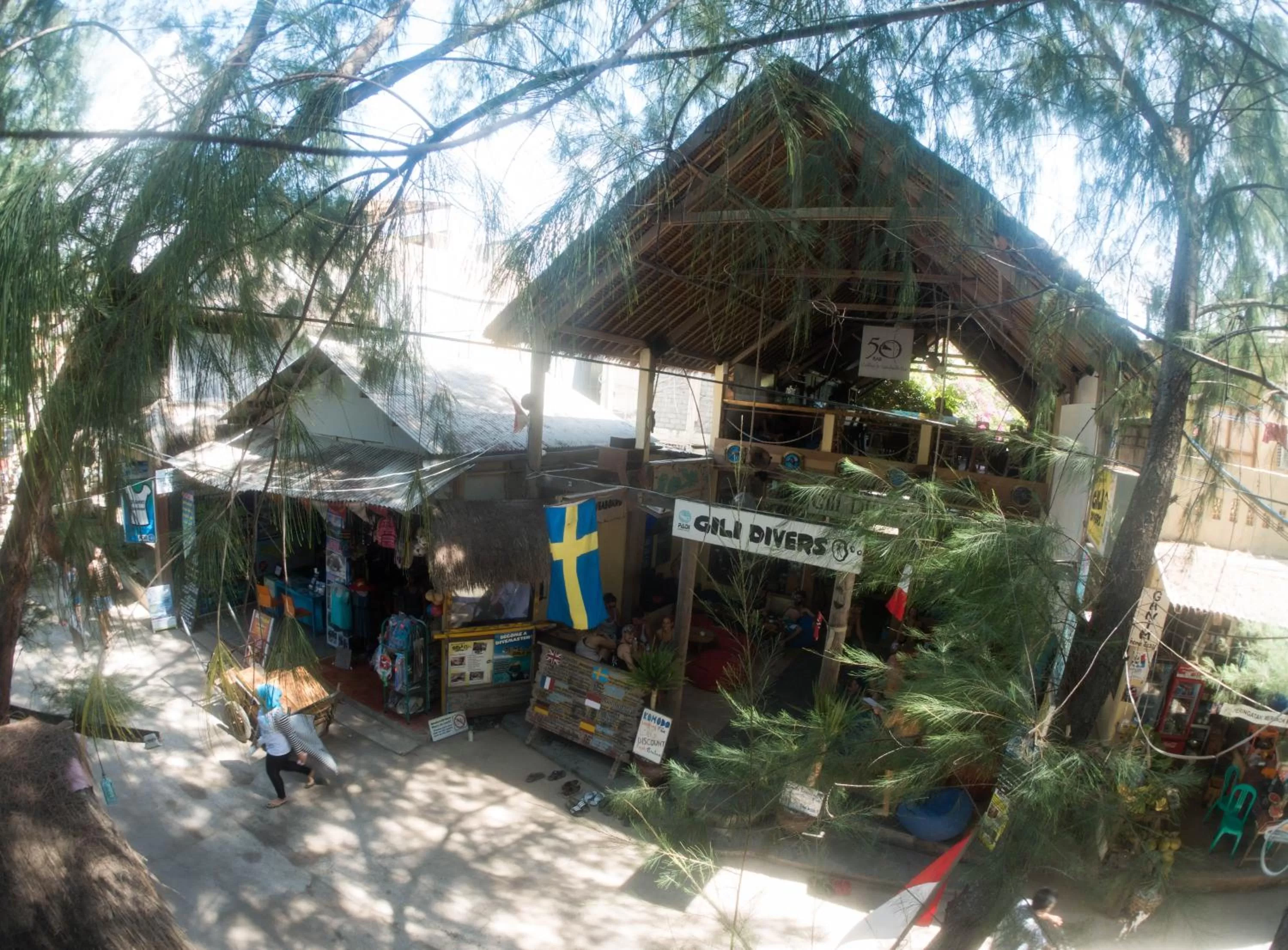 Facade/entrance, Property Building in Gili Divers Hotel