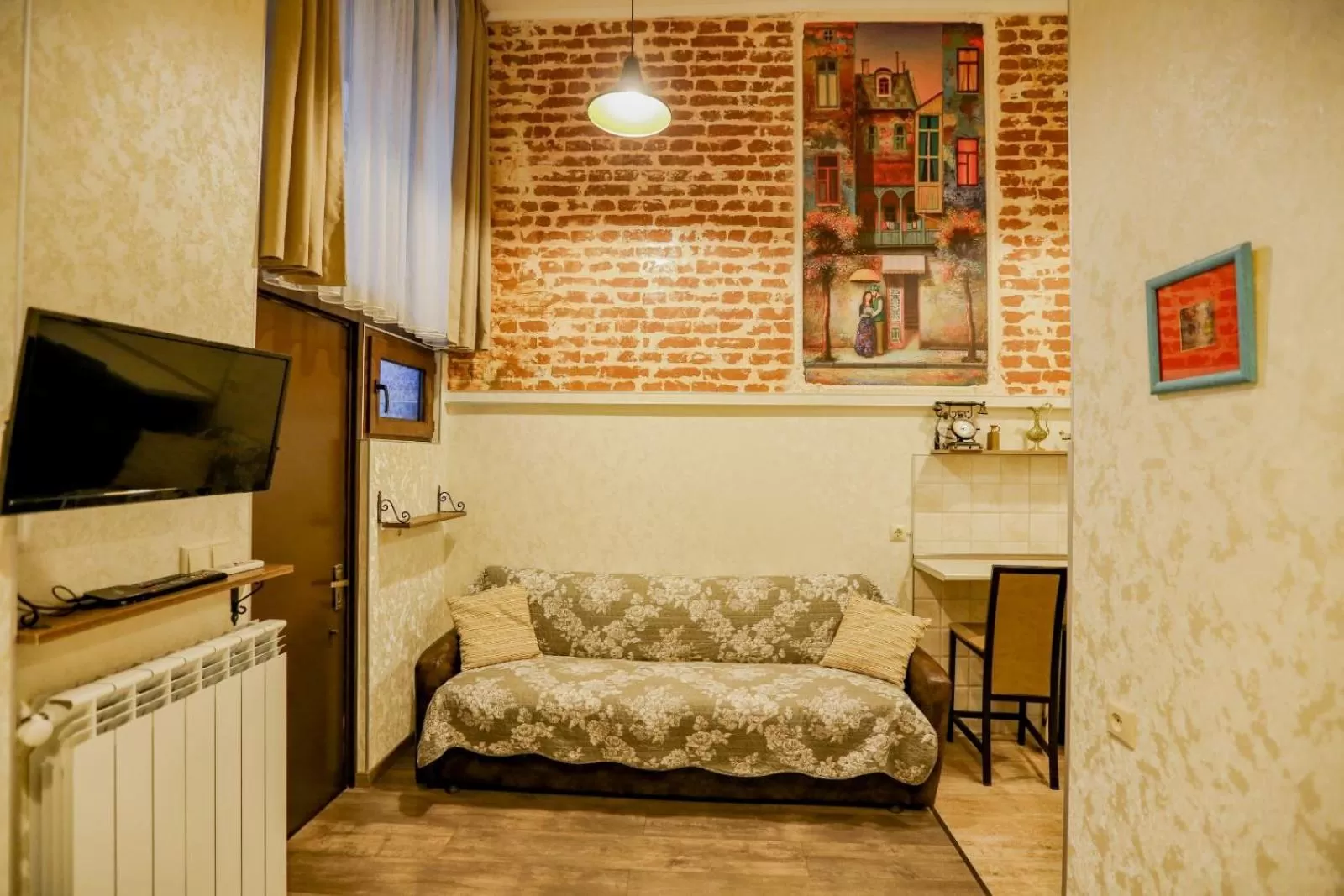 Seating Area in Luky apartment on Rustaveli Ave.