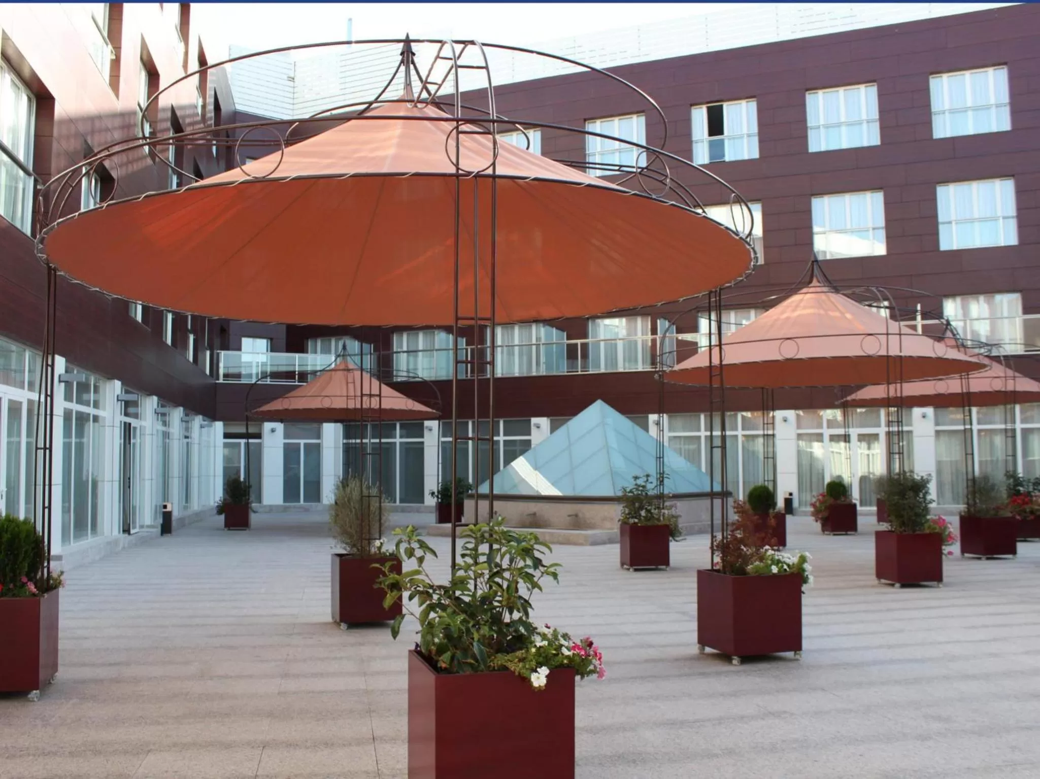 Balcony/Terrace in Hotel Beatriz Albacete & SPA