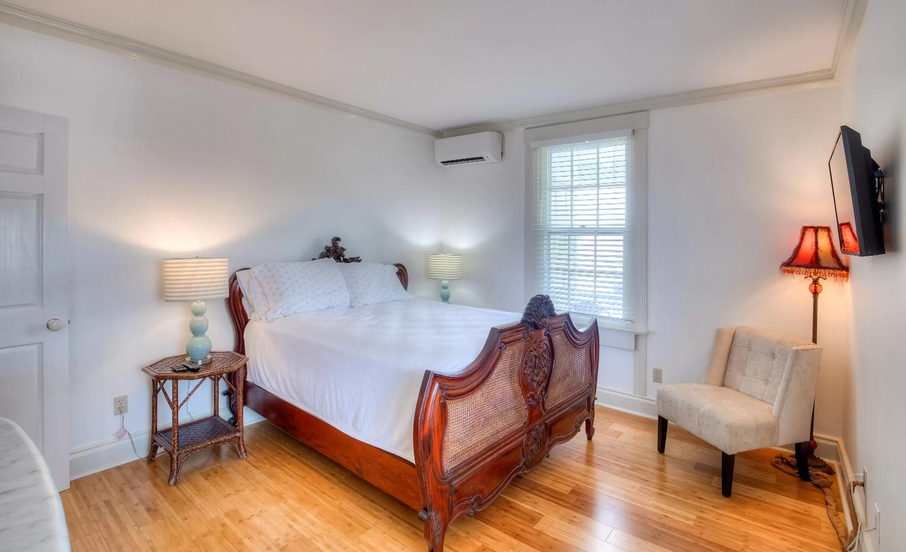 Bed in Elaine's Cape May Boutique Hotel