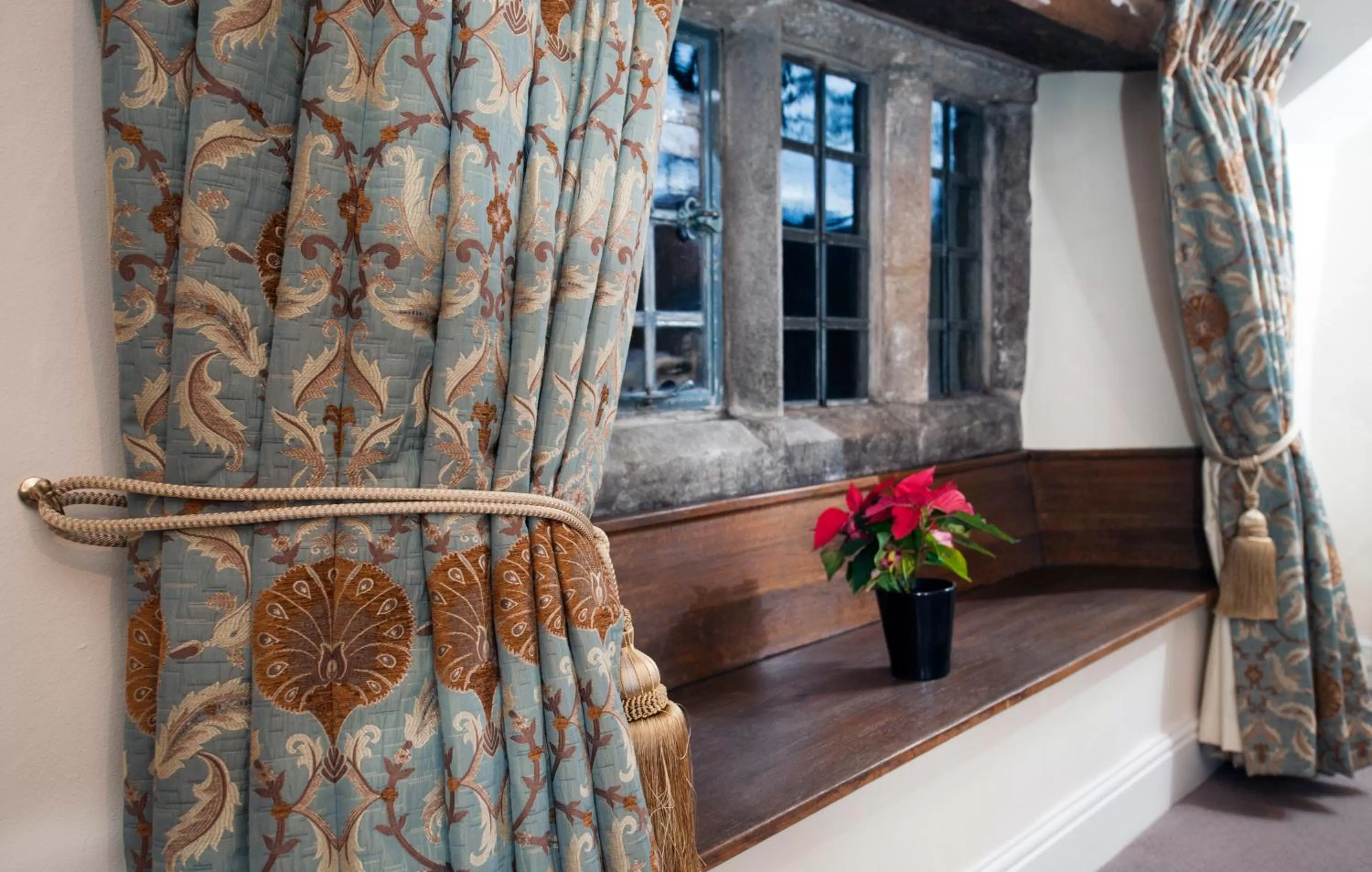 Decorative detail, Bed in The Old Hall Inn