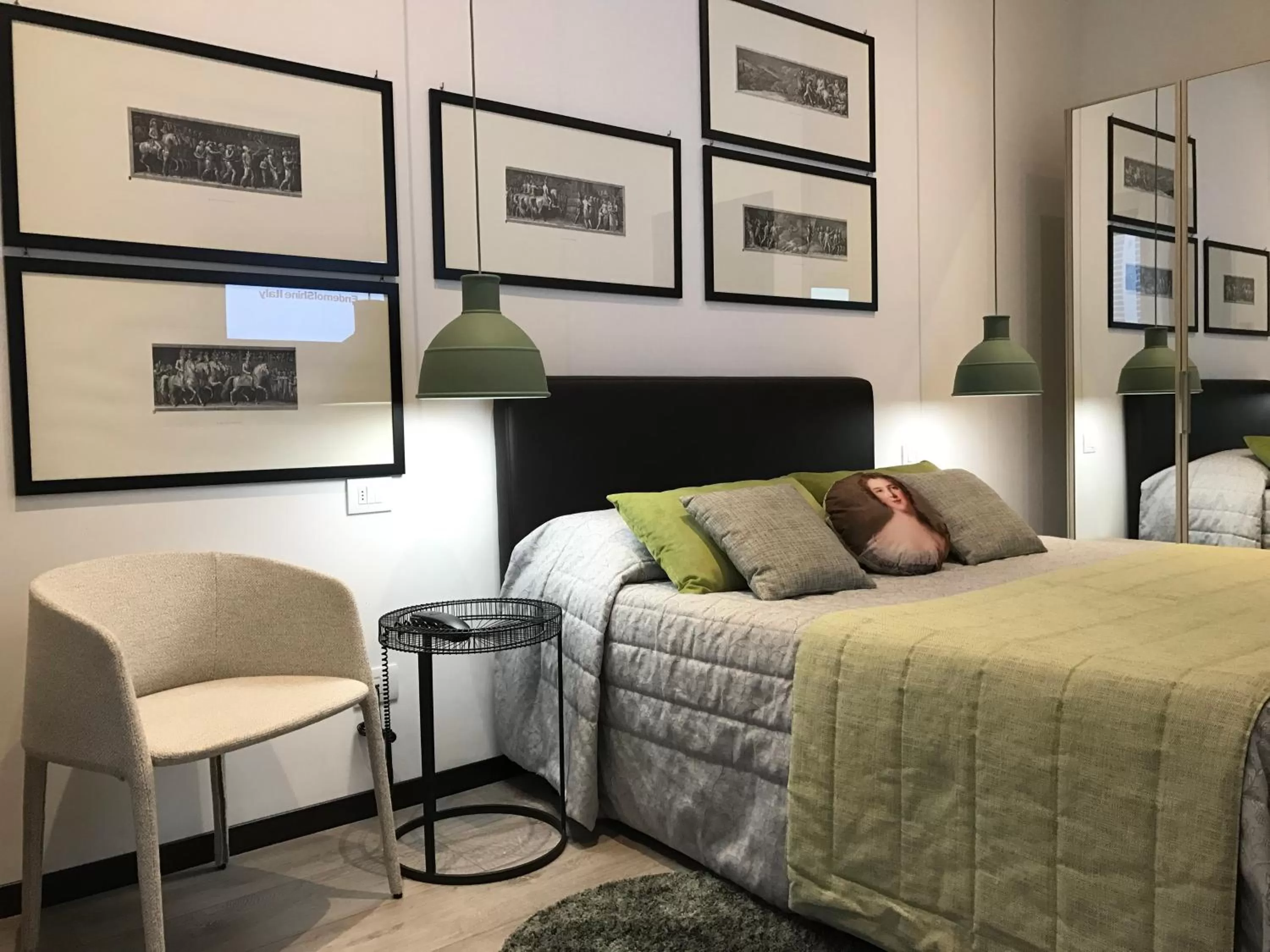 Bed in Hotel Bernina