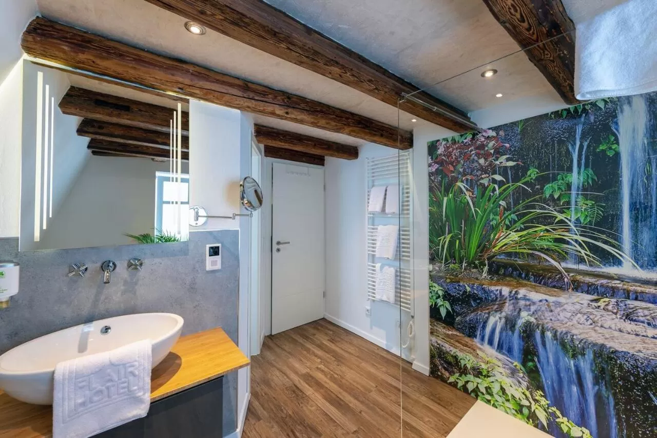 Decorative detail, Bathroom in Flair Hotel Hopfengarten