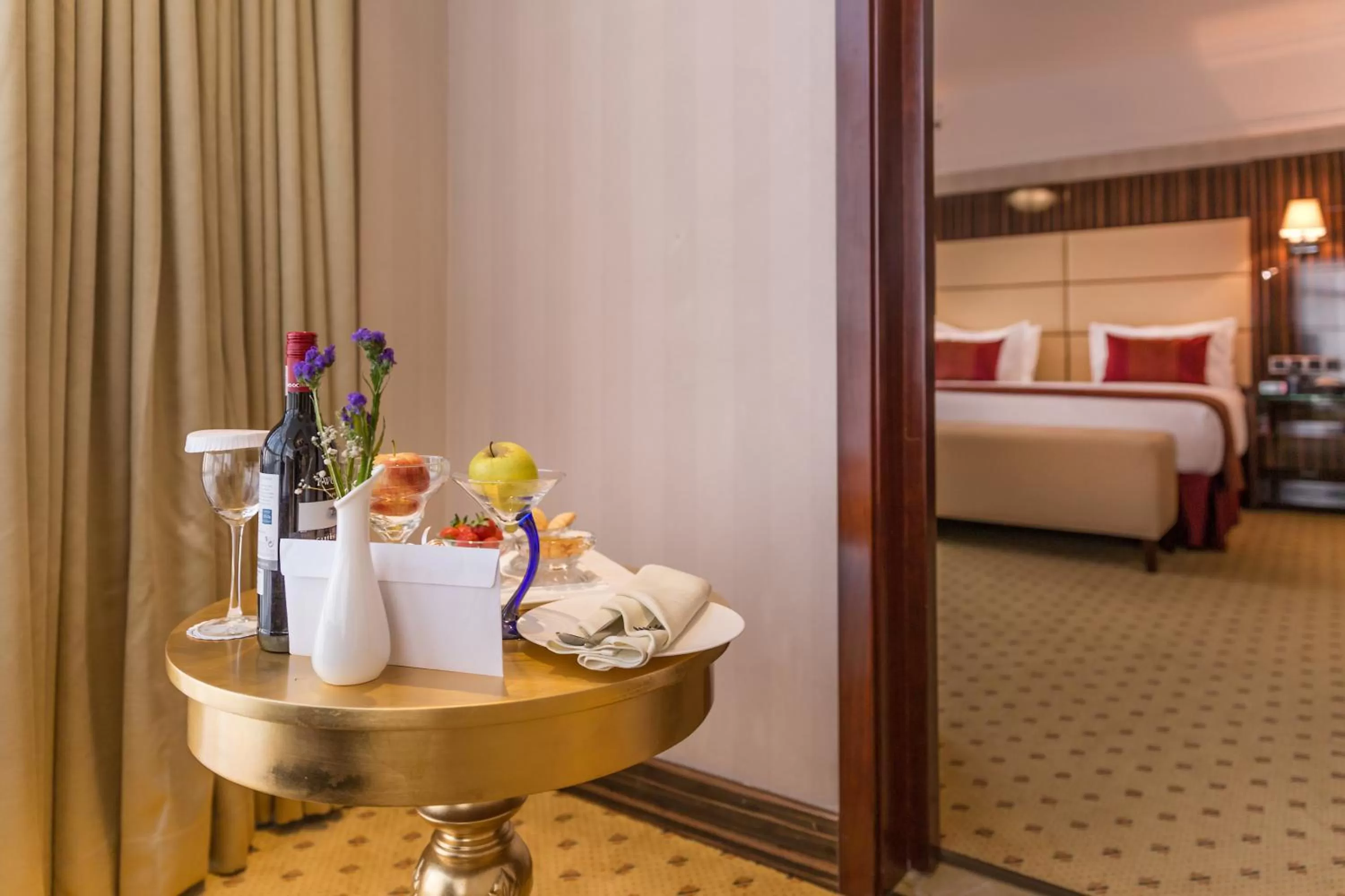 Decorative detail, Bed in Golden Tulip Addis Ababa