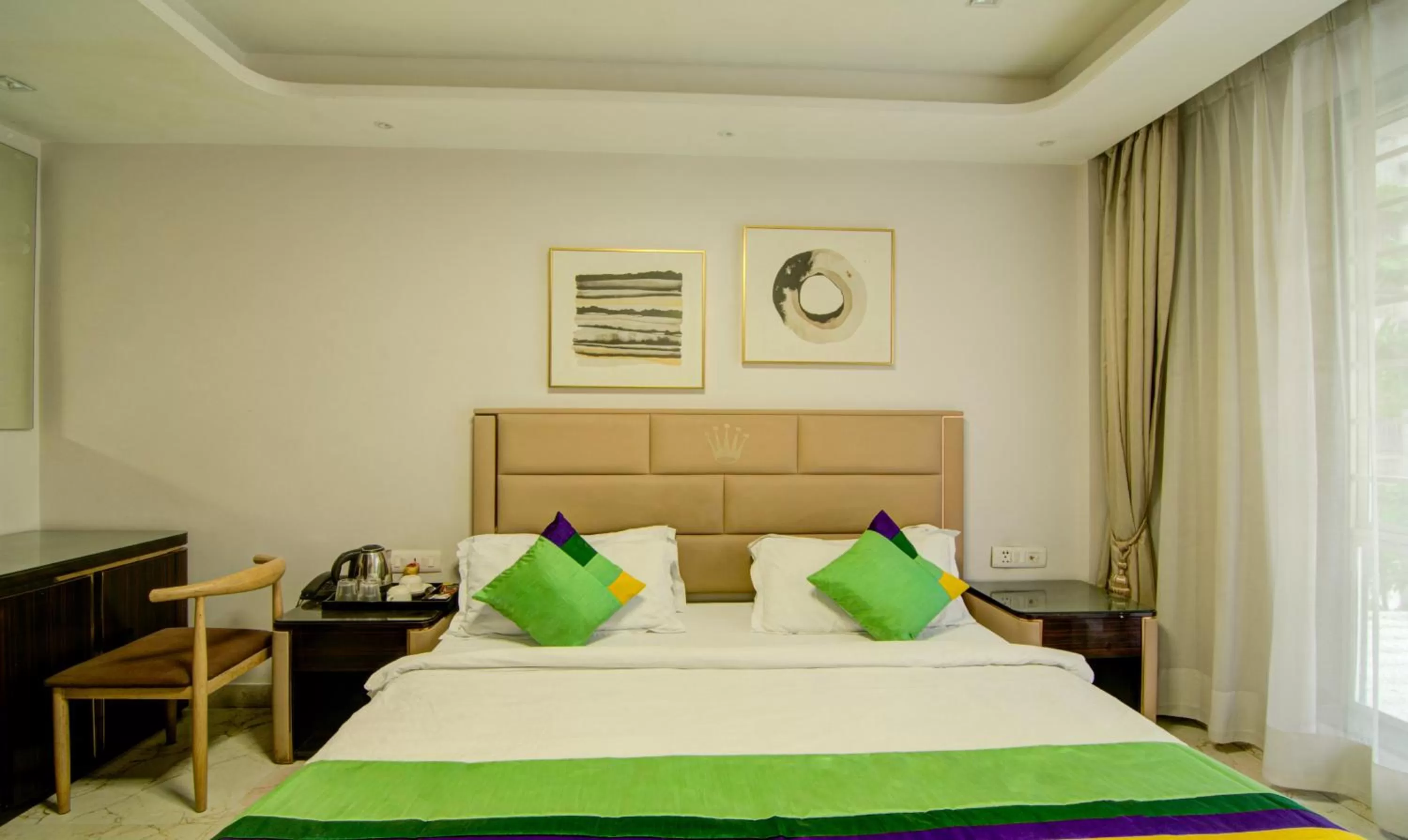 Bed in Treebo Trend Krish Residency