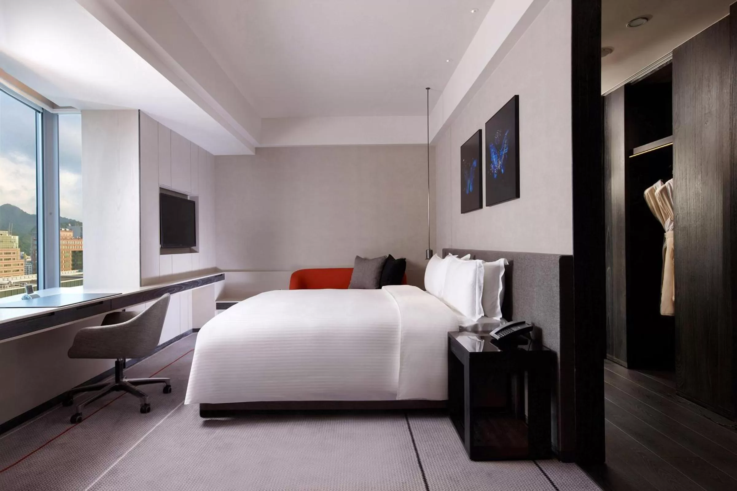 Bed in Humble House Taipei, Curio Collection by Hilton