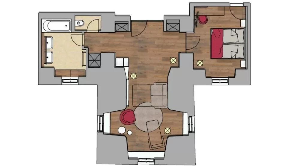 Floor Plan in Das Schloss an der Eisenstrasse
