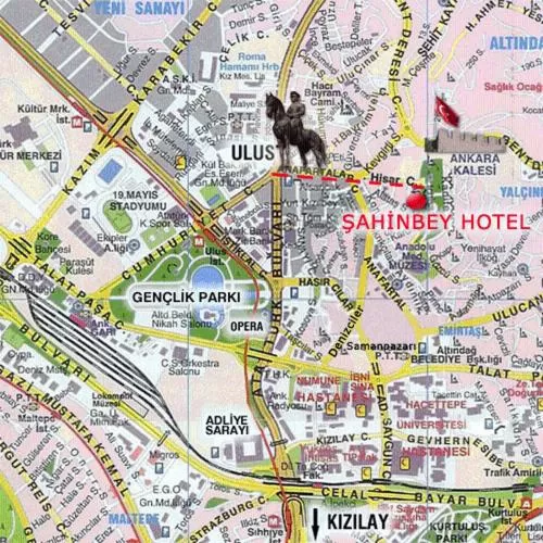 Bird's-eye View in Sahinbey Hotel