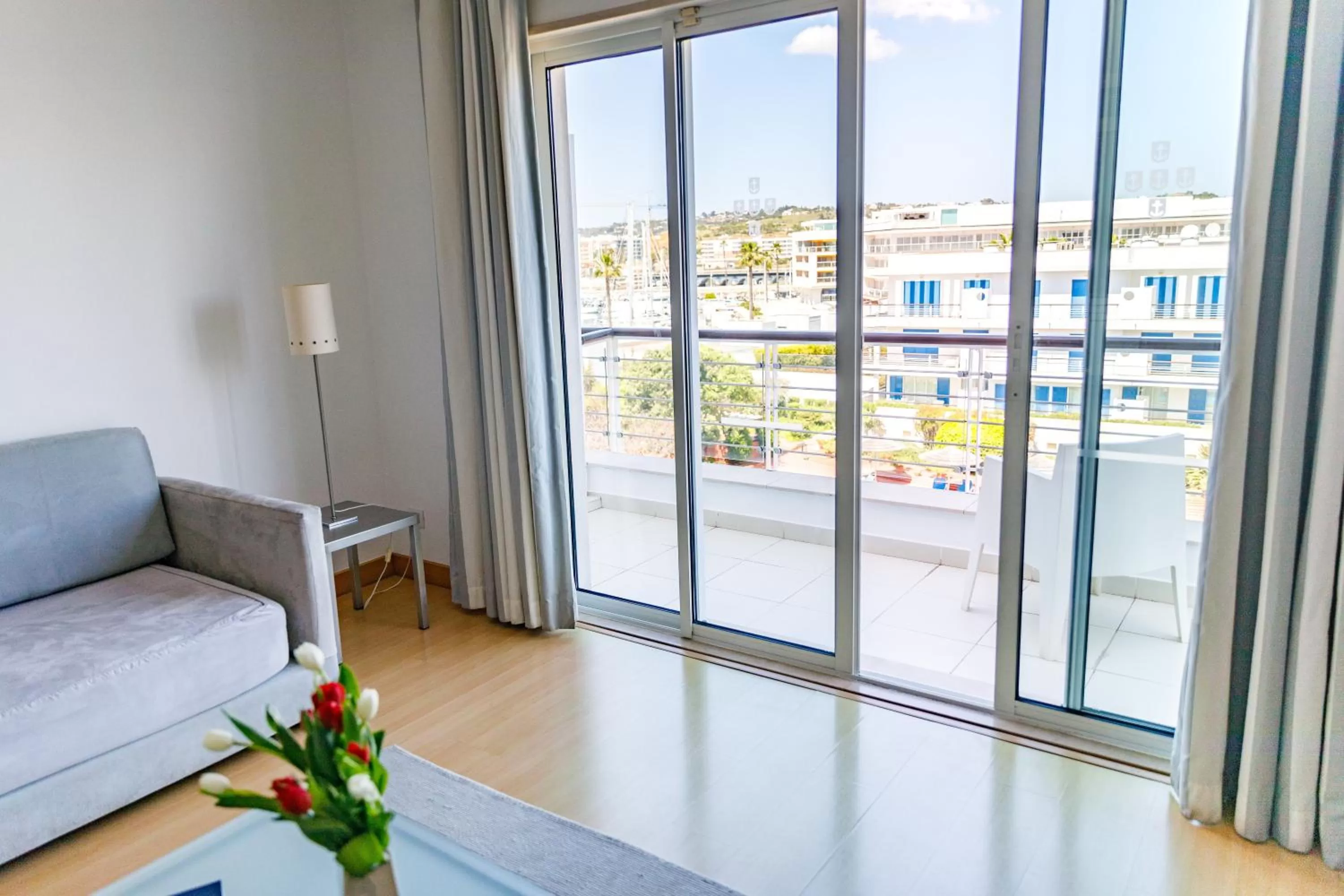 Living room, Bed in Marina Club Lagos Resort