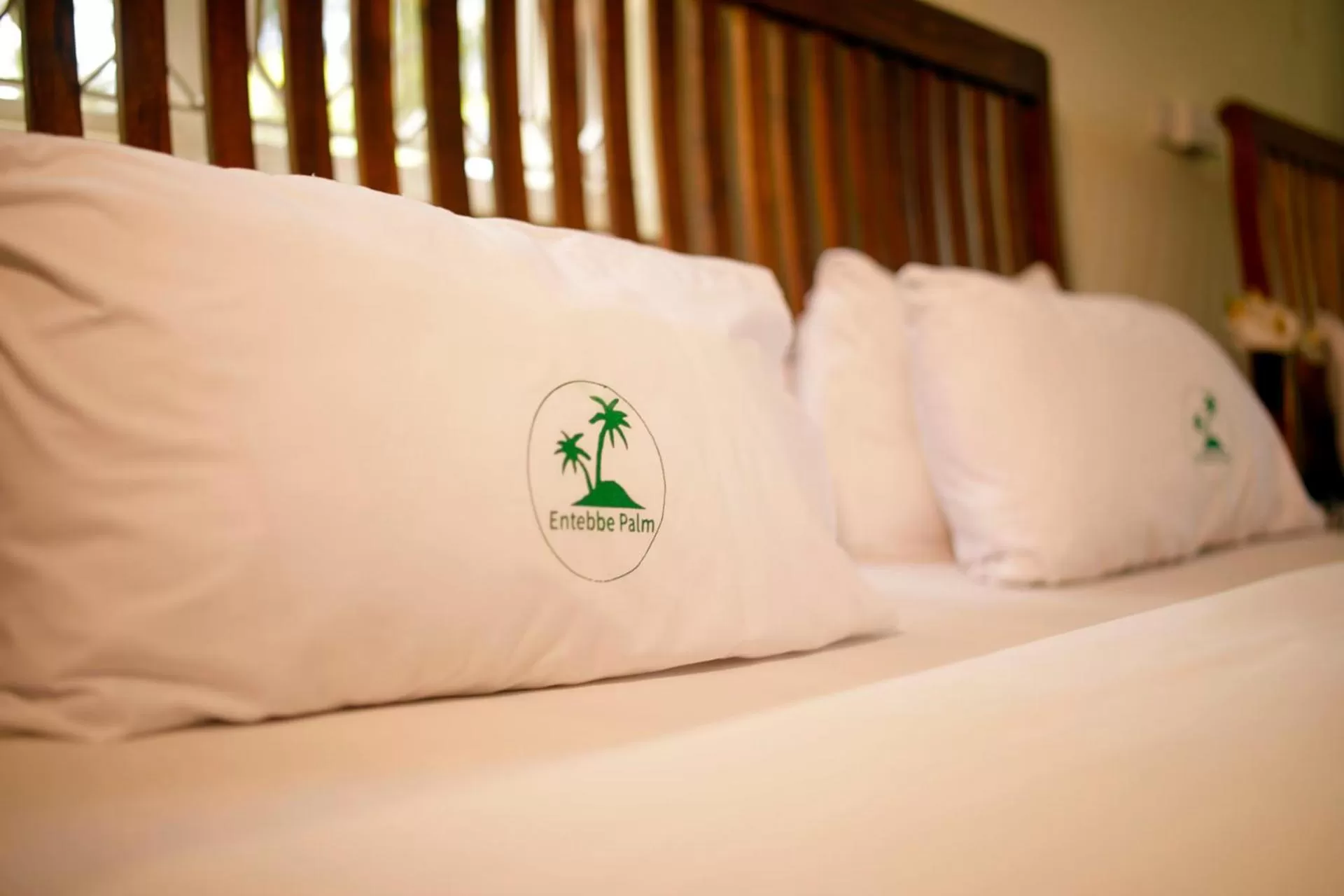 Bed in Entebbe Palm Hotel