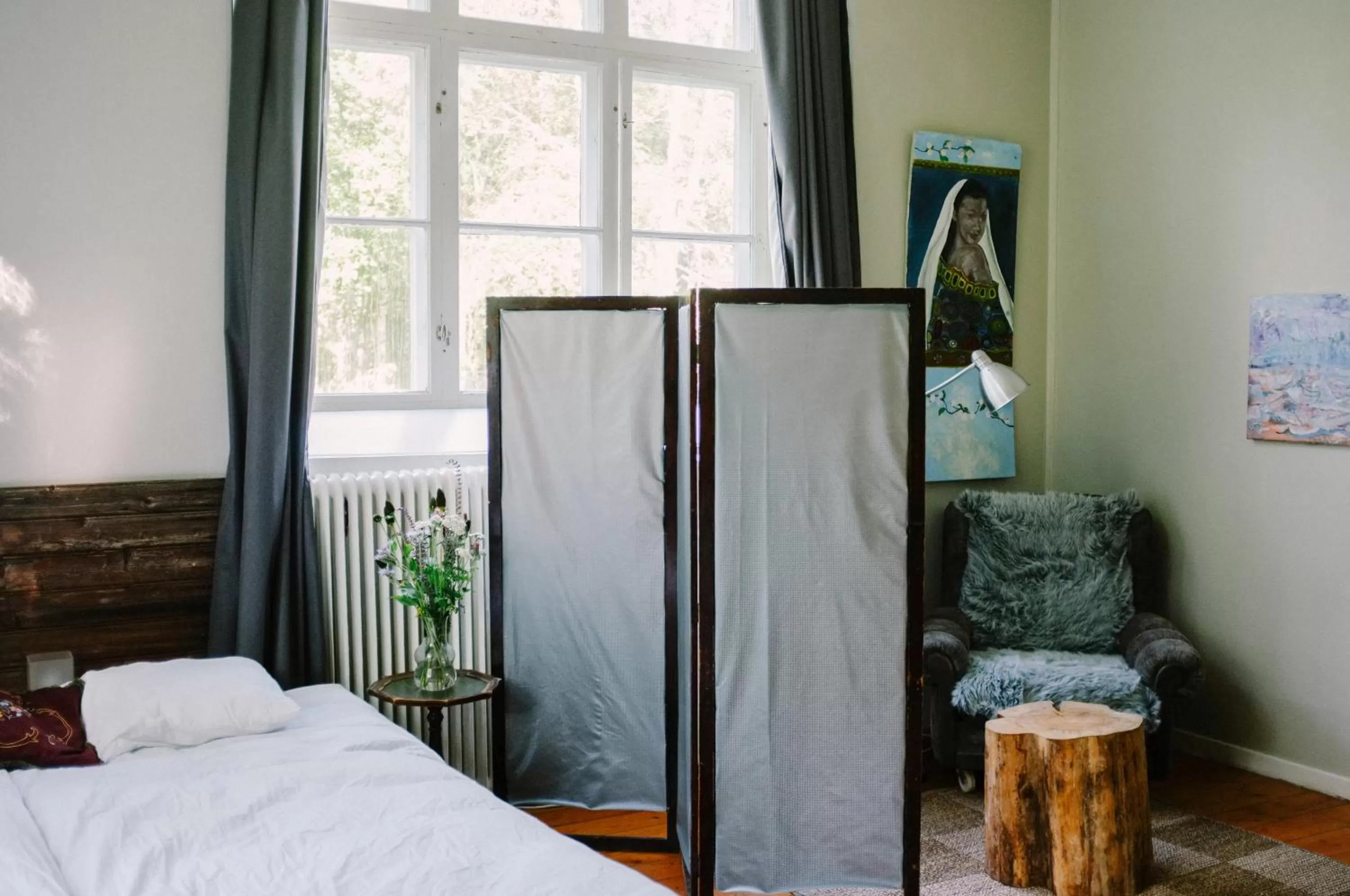 Bed in Baggå Skola BnB & Café